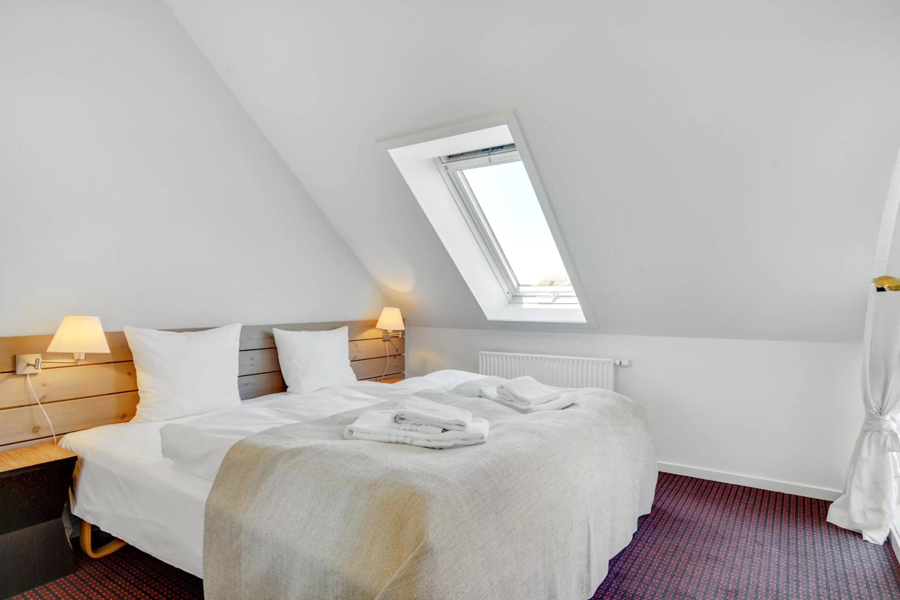 Bed in Skagen Harbour Hotel