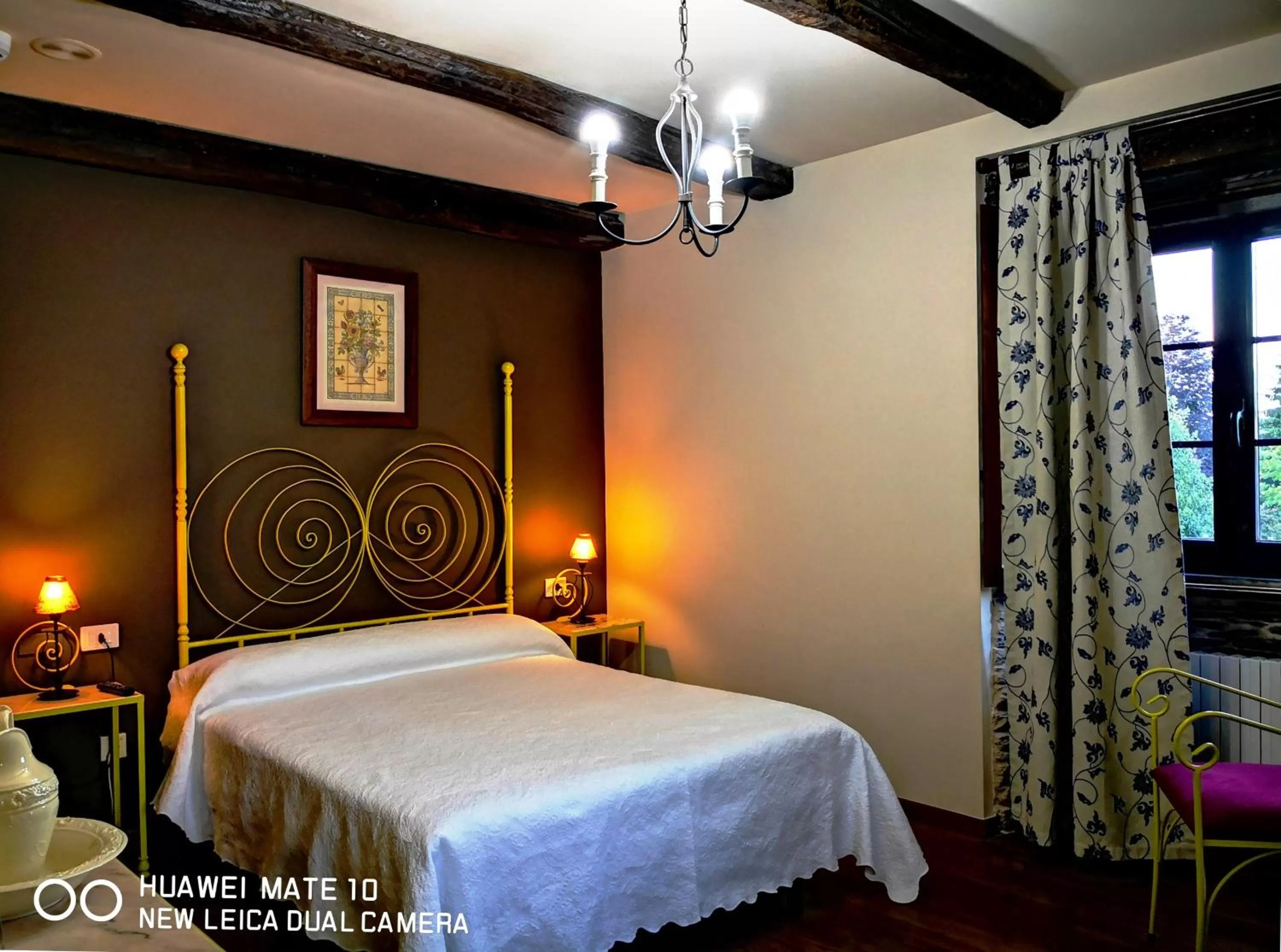 Decorative detail, Bed in Hotel Casa de Díaz