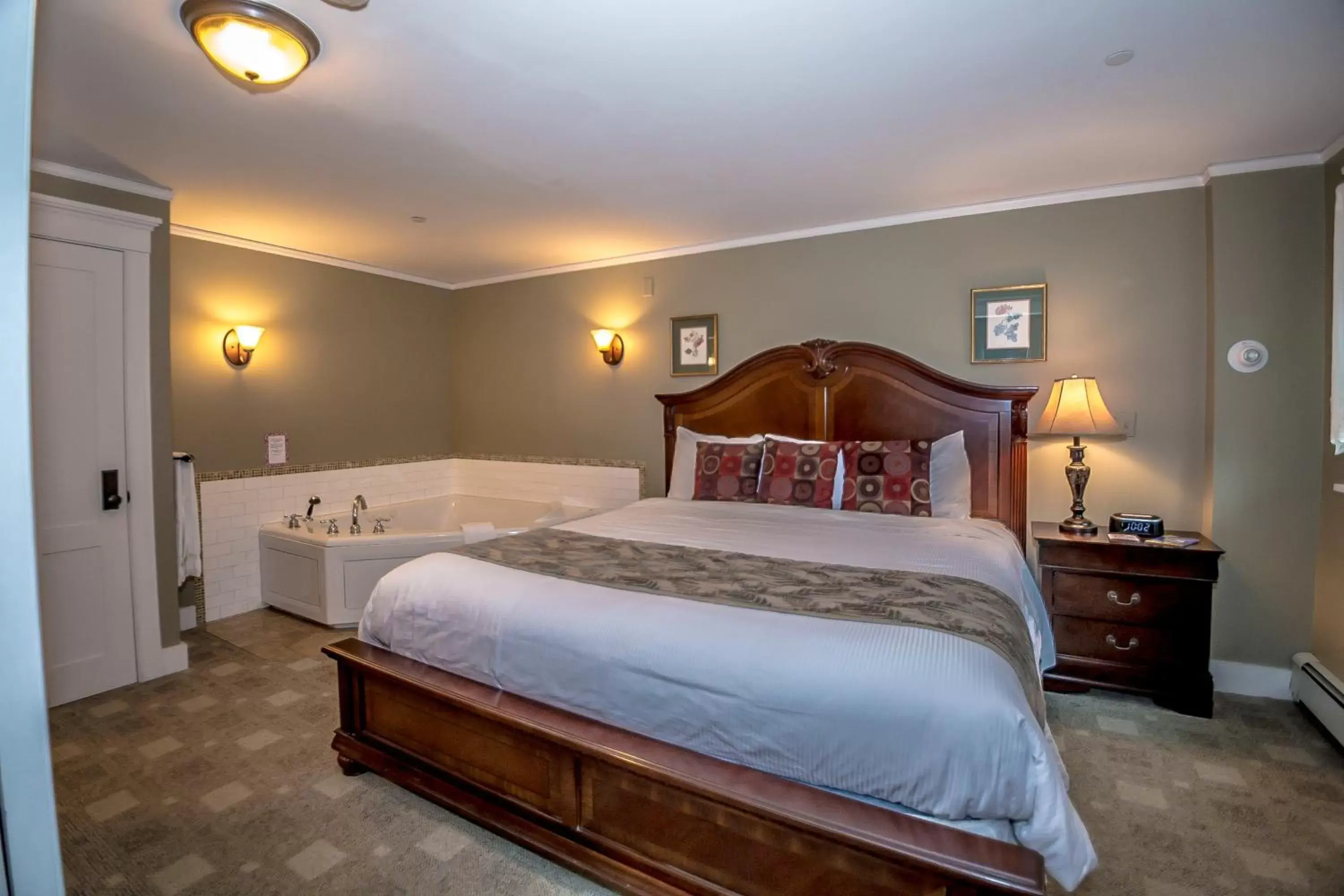 Bed in Cranmore Inn and Suites, a North Conway boutique hotel