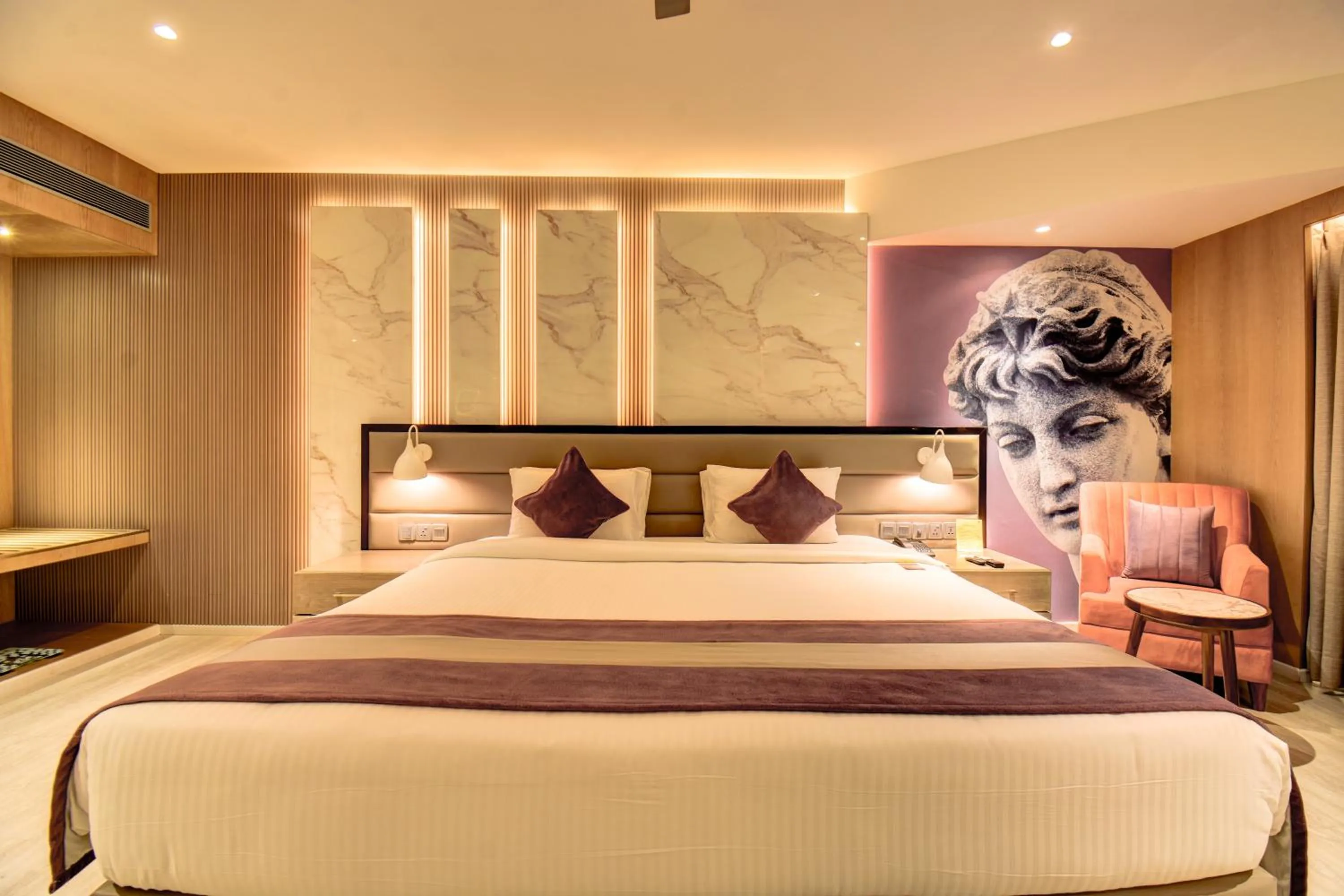 Bed in The Corinthians Resort