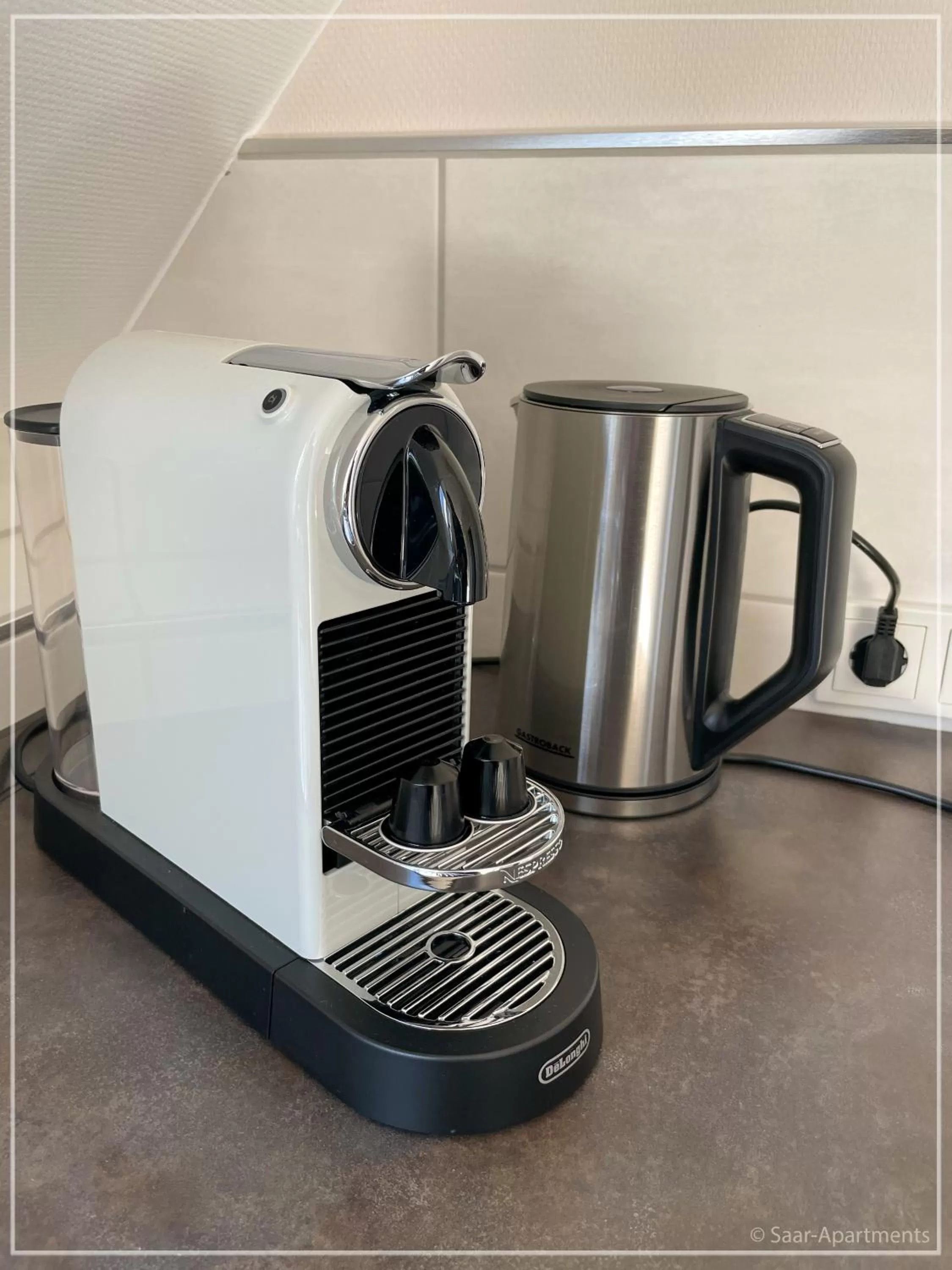 Coffee/tea facilities in Saar-Apartments