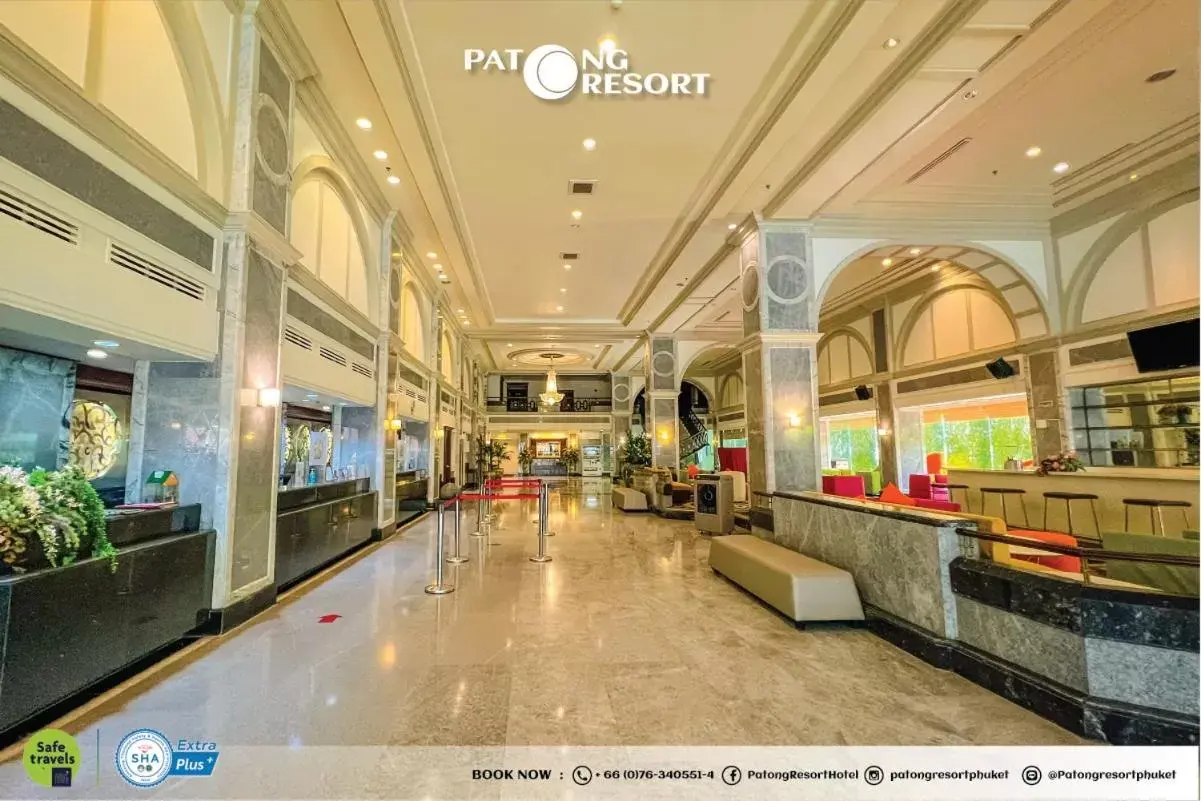 Lobby or reception in Patong Resort Hotel - SHA Extra Plus Lobby or reception in Patong Resort Hotel - SHA Extra Plus
