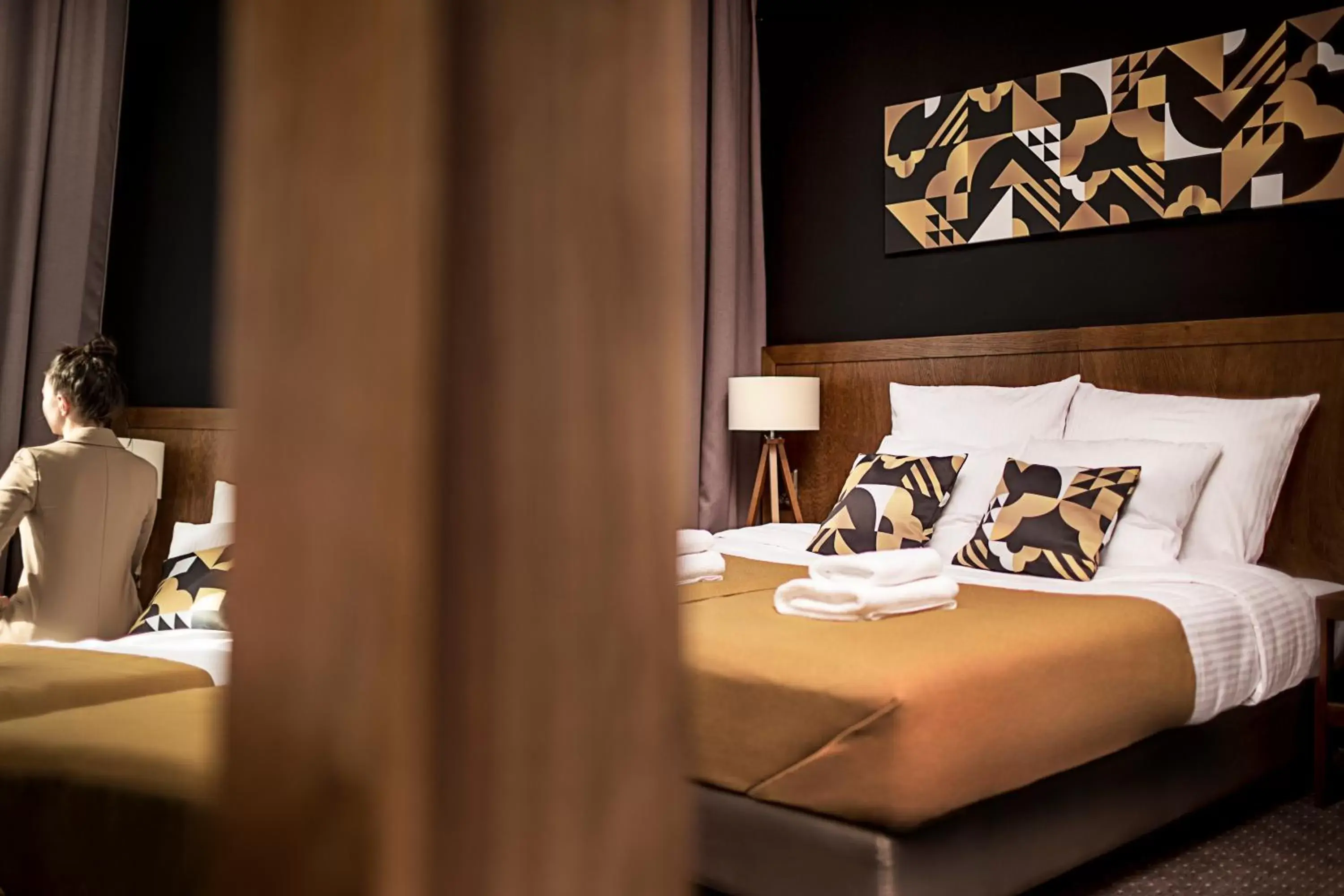 Bed, Room Photo in Zulian Aparthotel by Artery Hotels