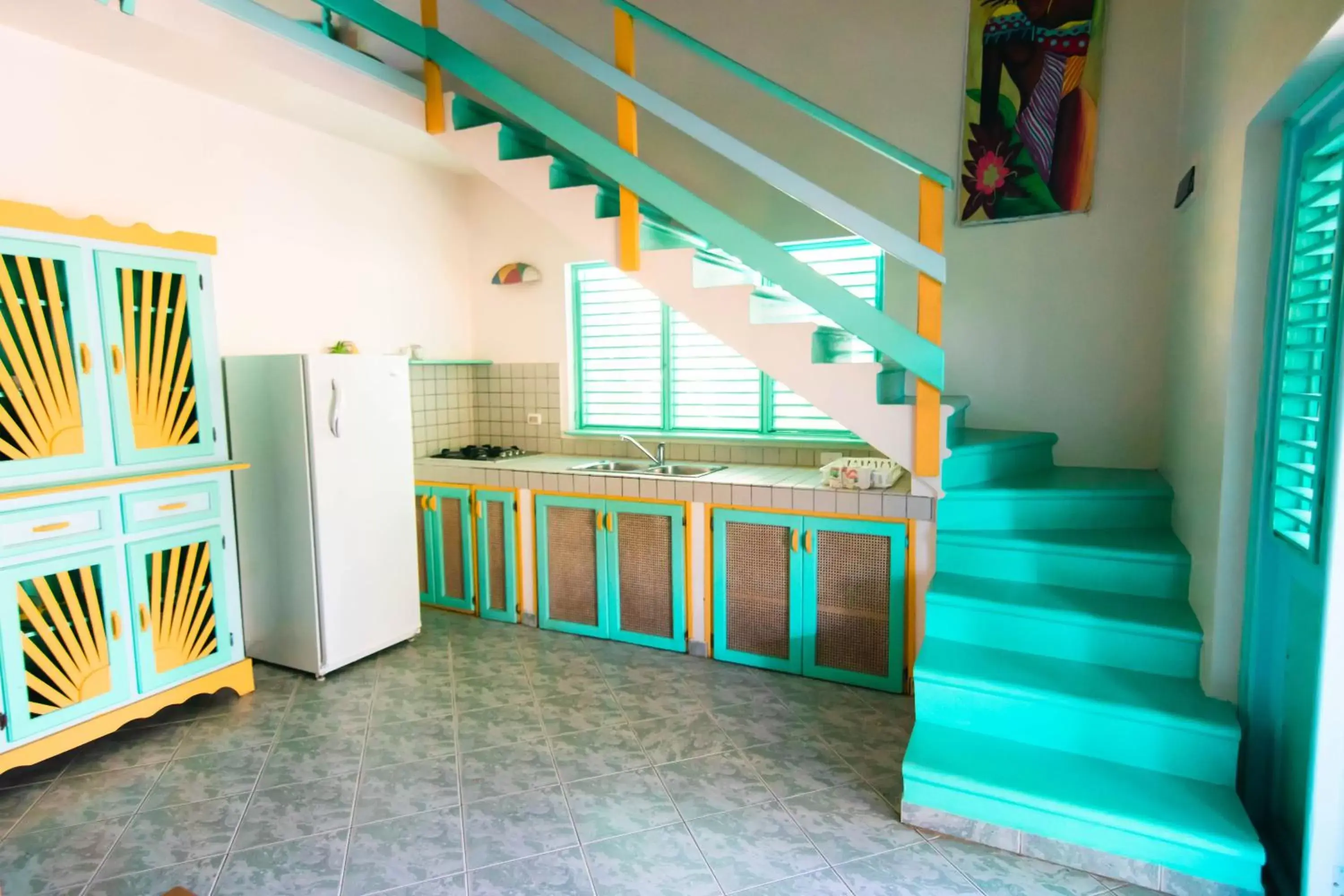 Kitchen or kitchenette in Las Palmas Eco Residence