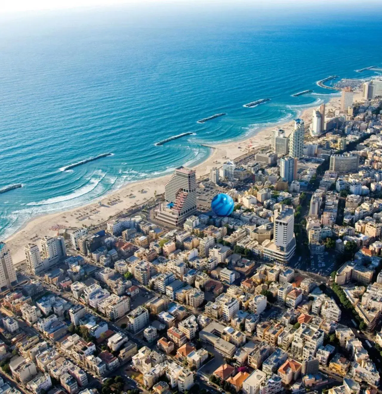 Nearby landmark, Bird's-eye View in Blue Sea Marble