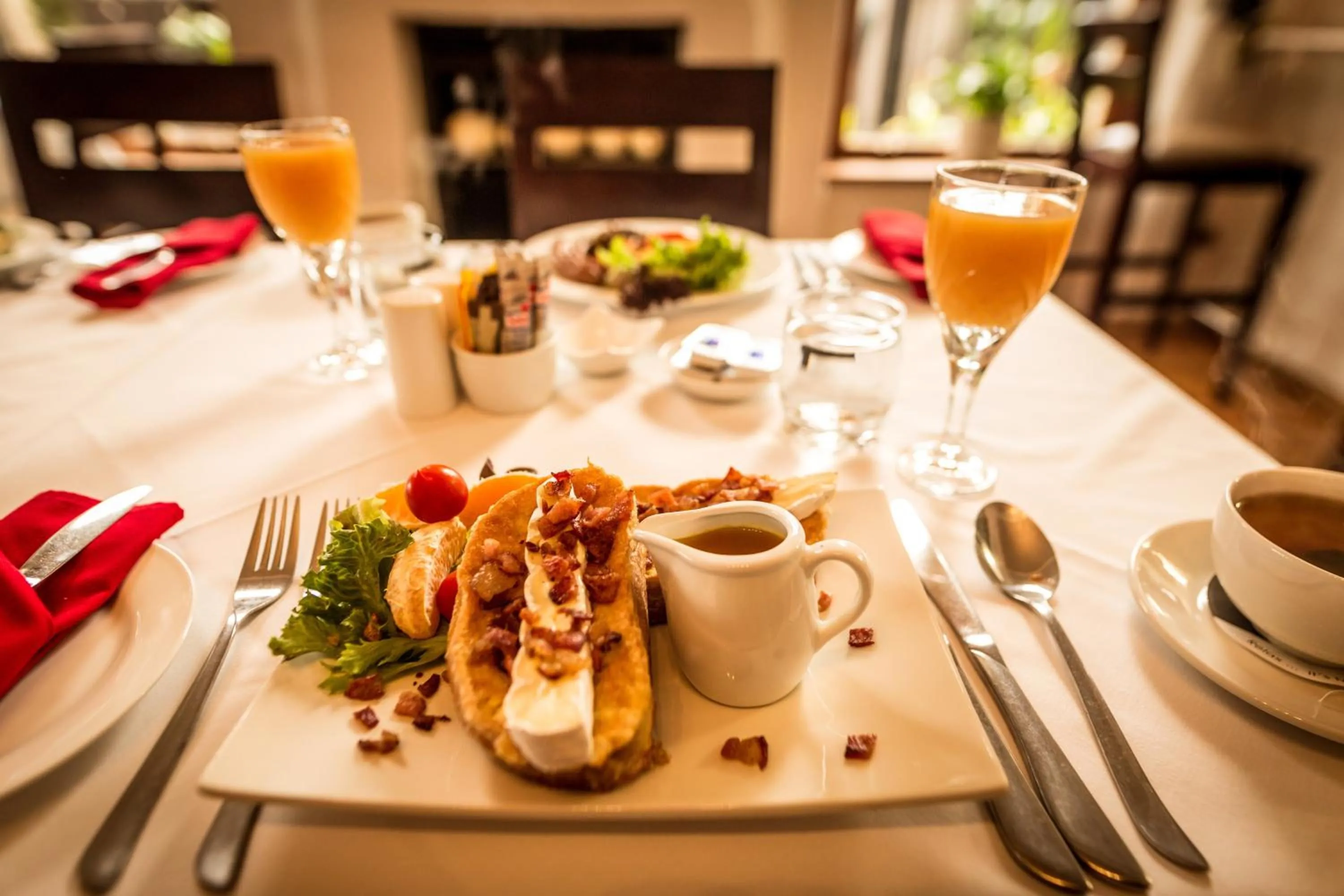 Continental breakfast in Point B Guest House -Sustainable Solar Energy