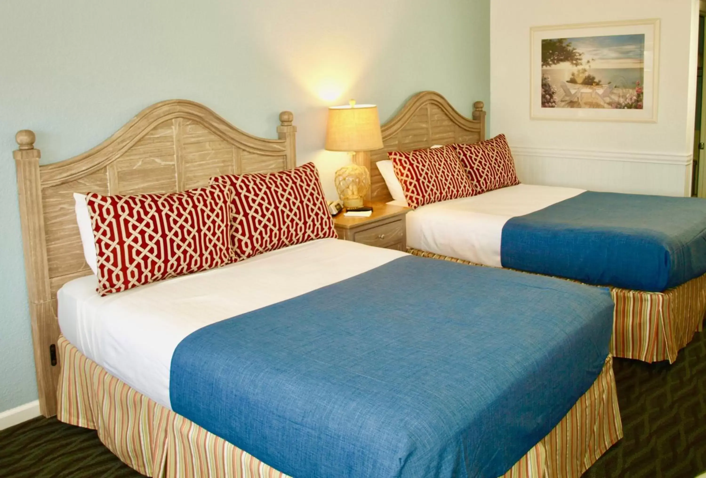 Bed in Atlantic View Hotel