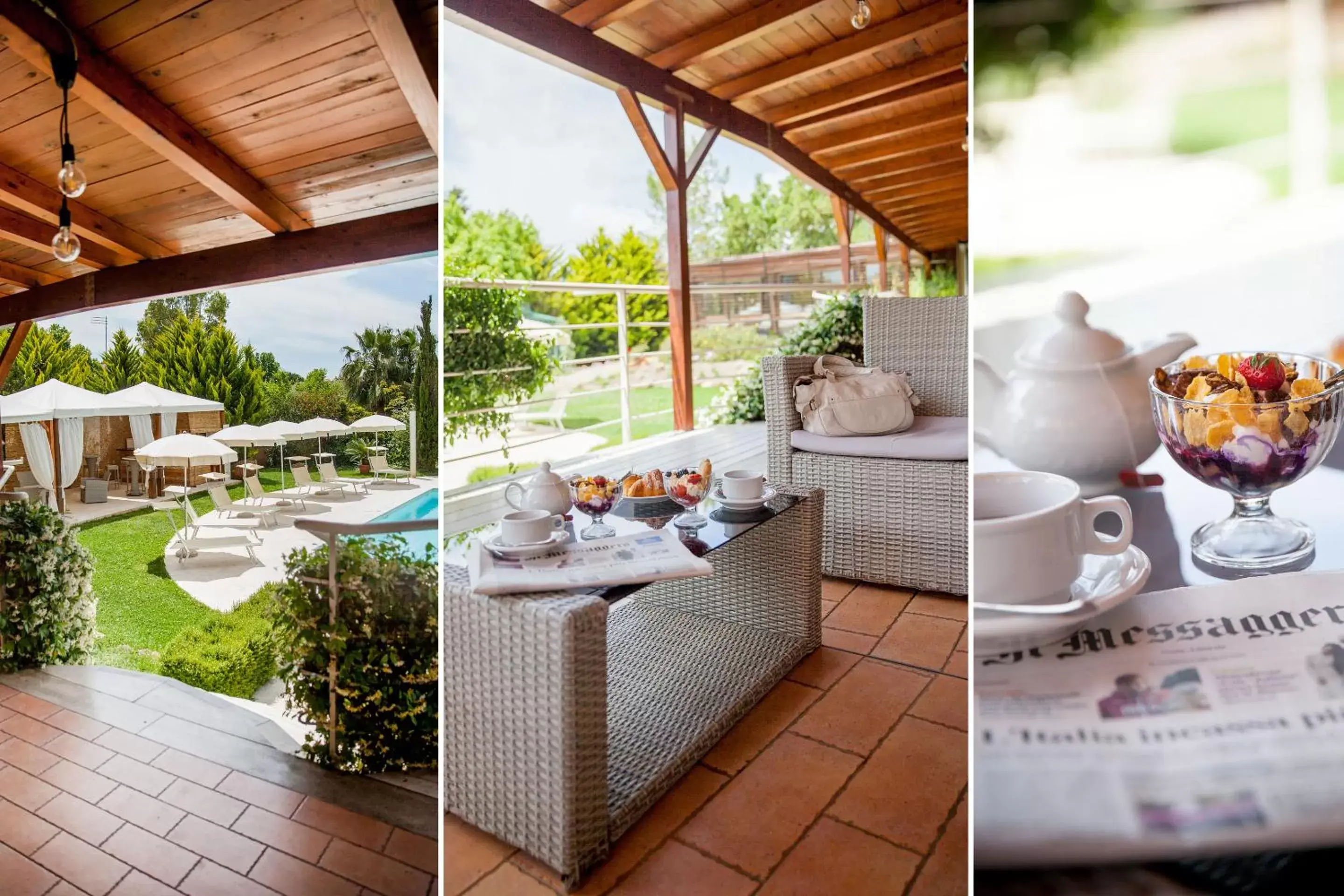 Garden, Restaurant/Places to Eat in Ostia Antica Park Hotel & Spa