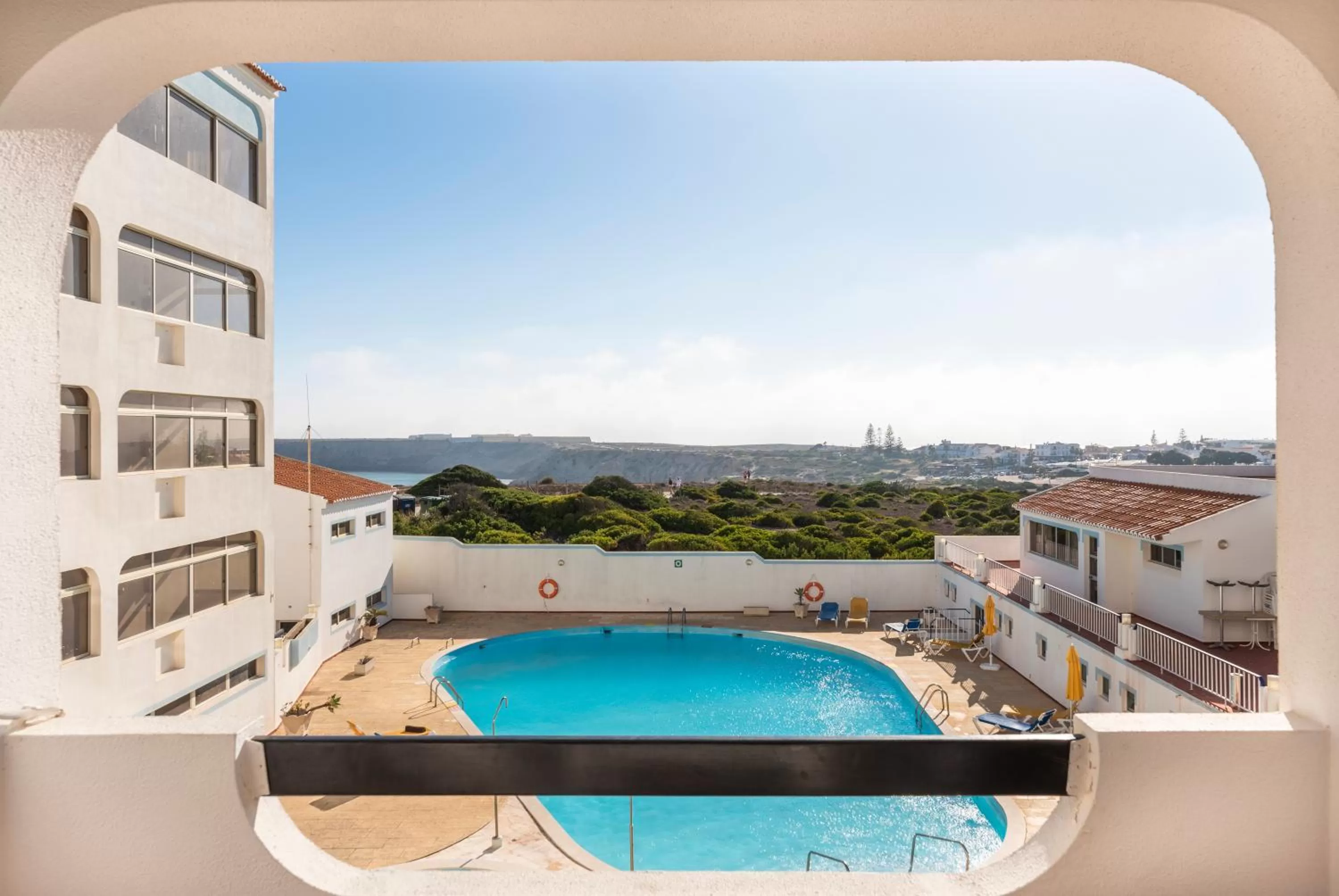 Pool view in Aparthotel Navigator