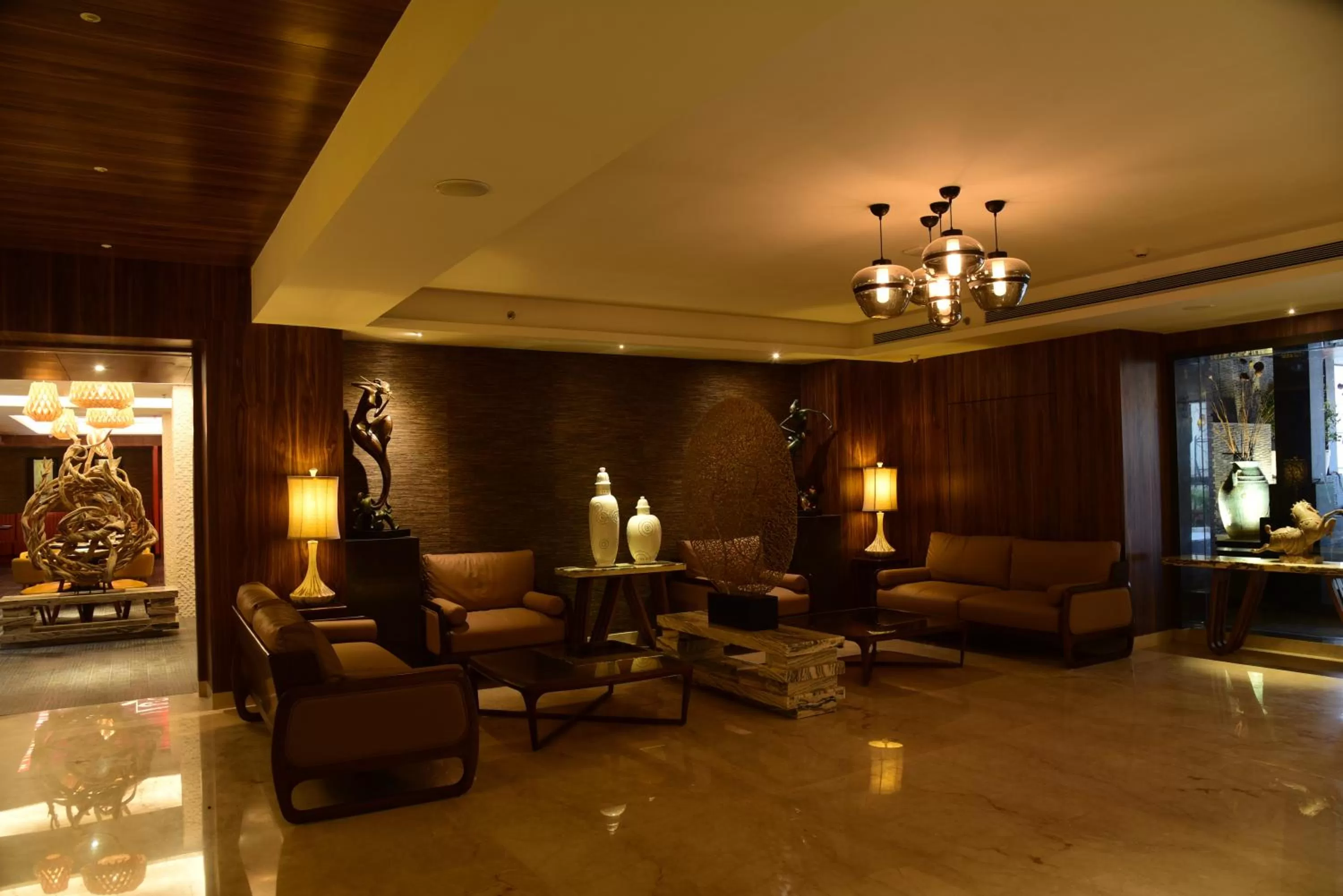 Seating area in Lemon Tree Hotel Siliguri