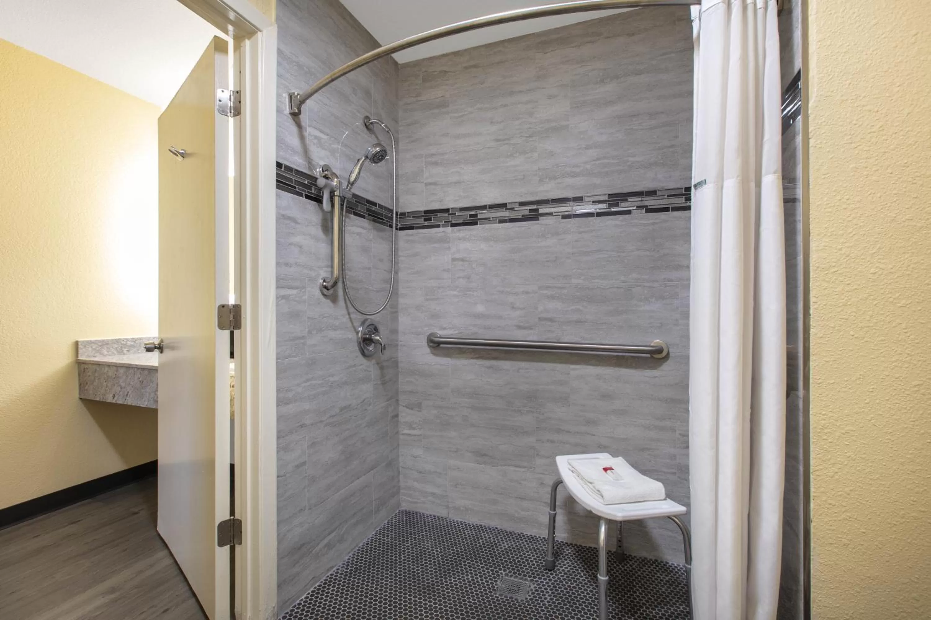 Shower in Days Inn by Wyndham Waco Near Downtown University