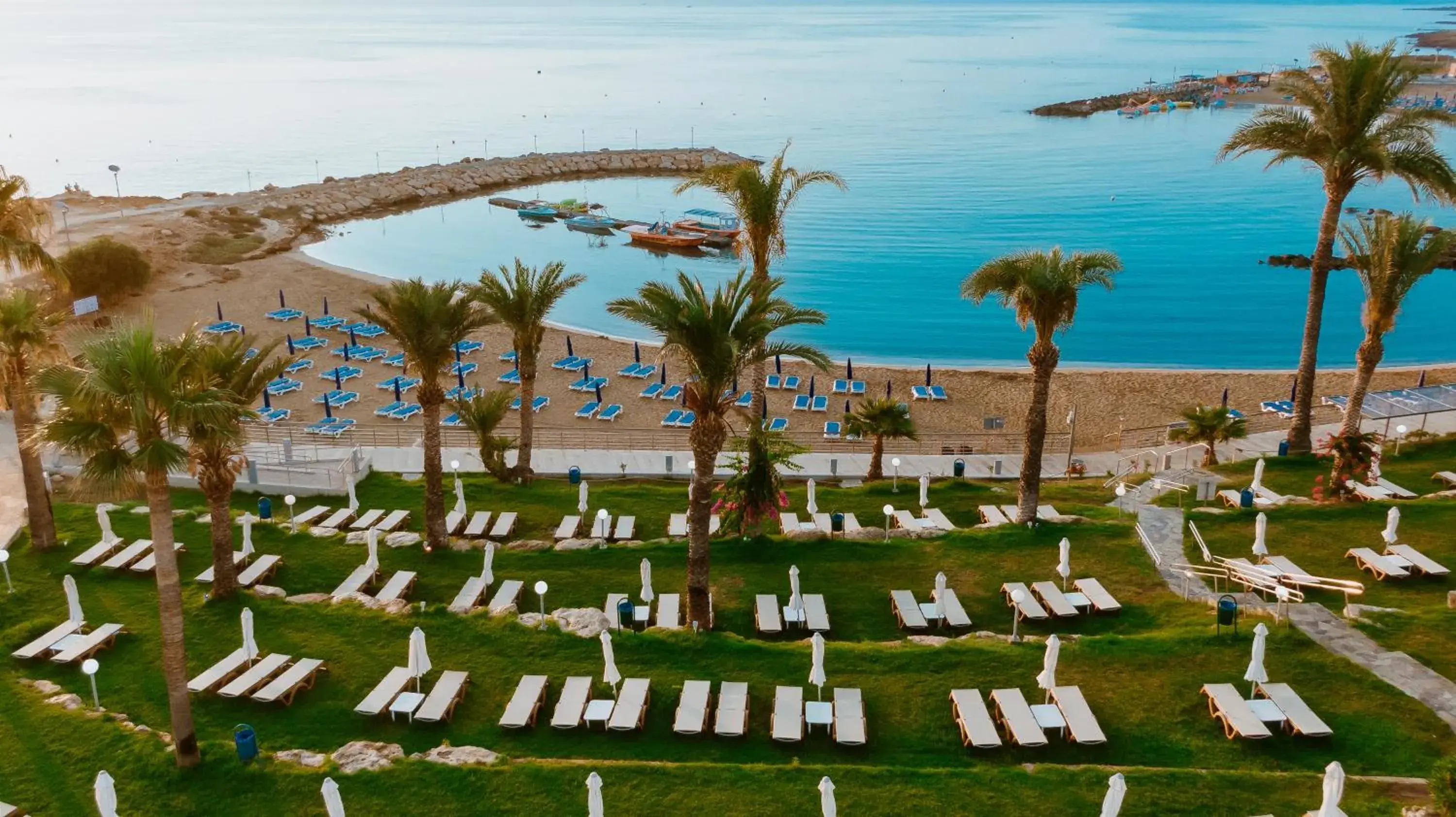 Beach, Bird's-eye View in Golden Coast Beach Hotel