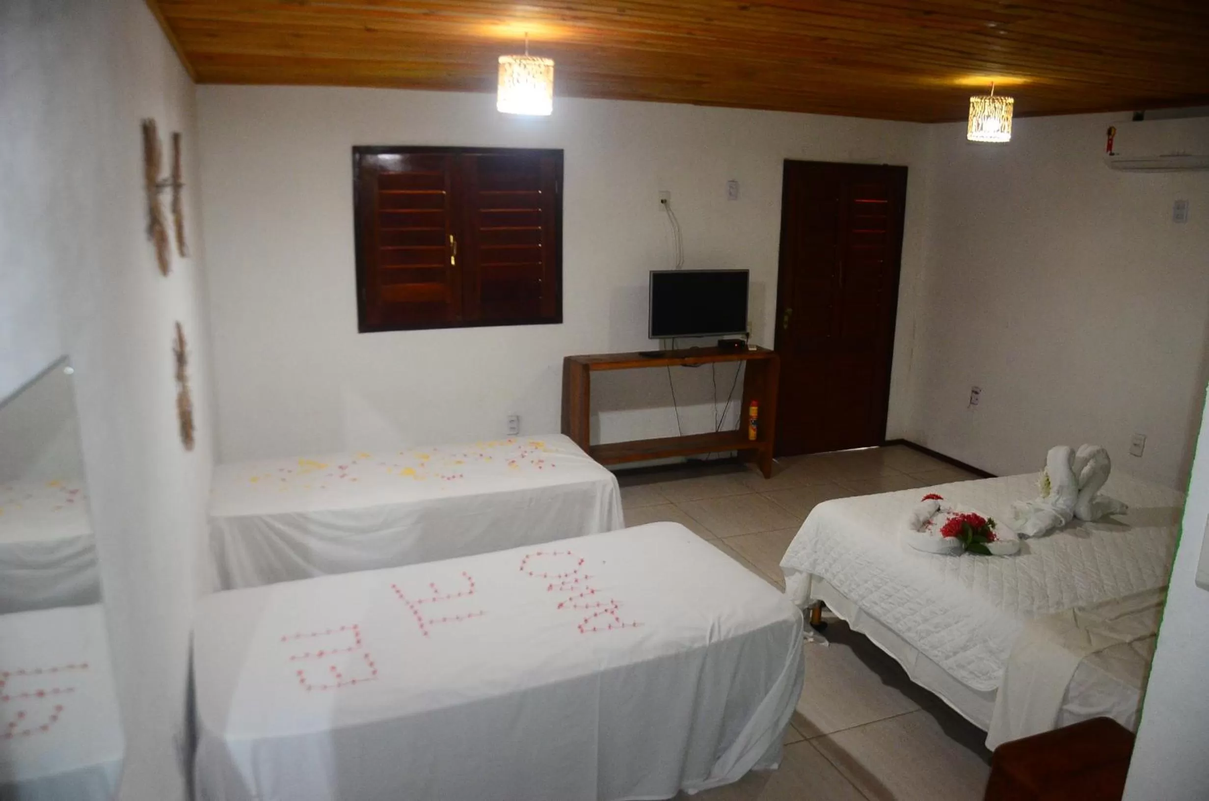 Bed in Pousada e Restaurante Encanto das Águas