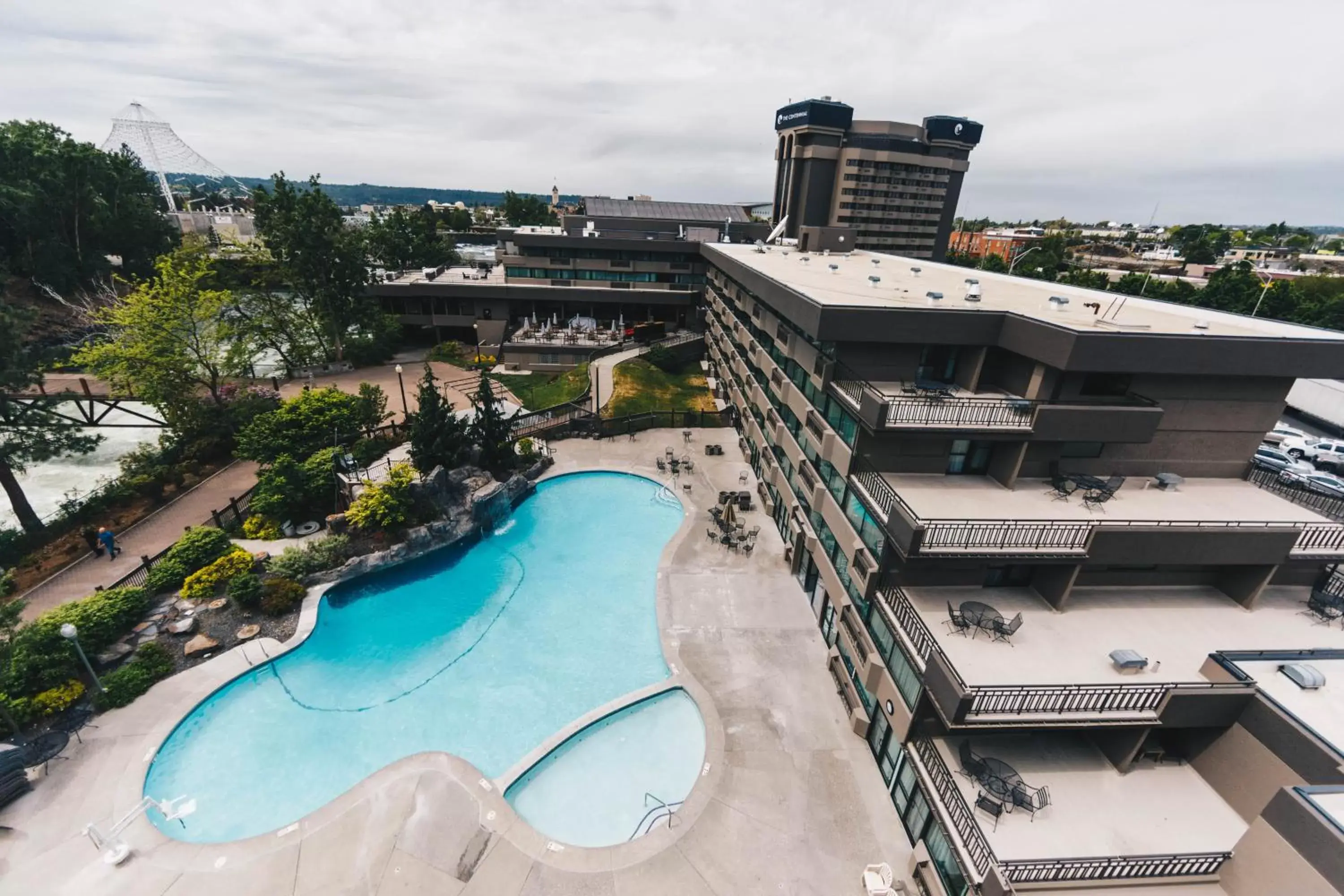 Swimming pool, Pool View in Centennial Hotel Spokane