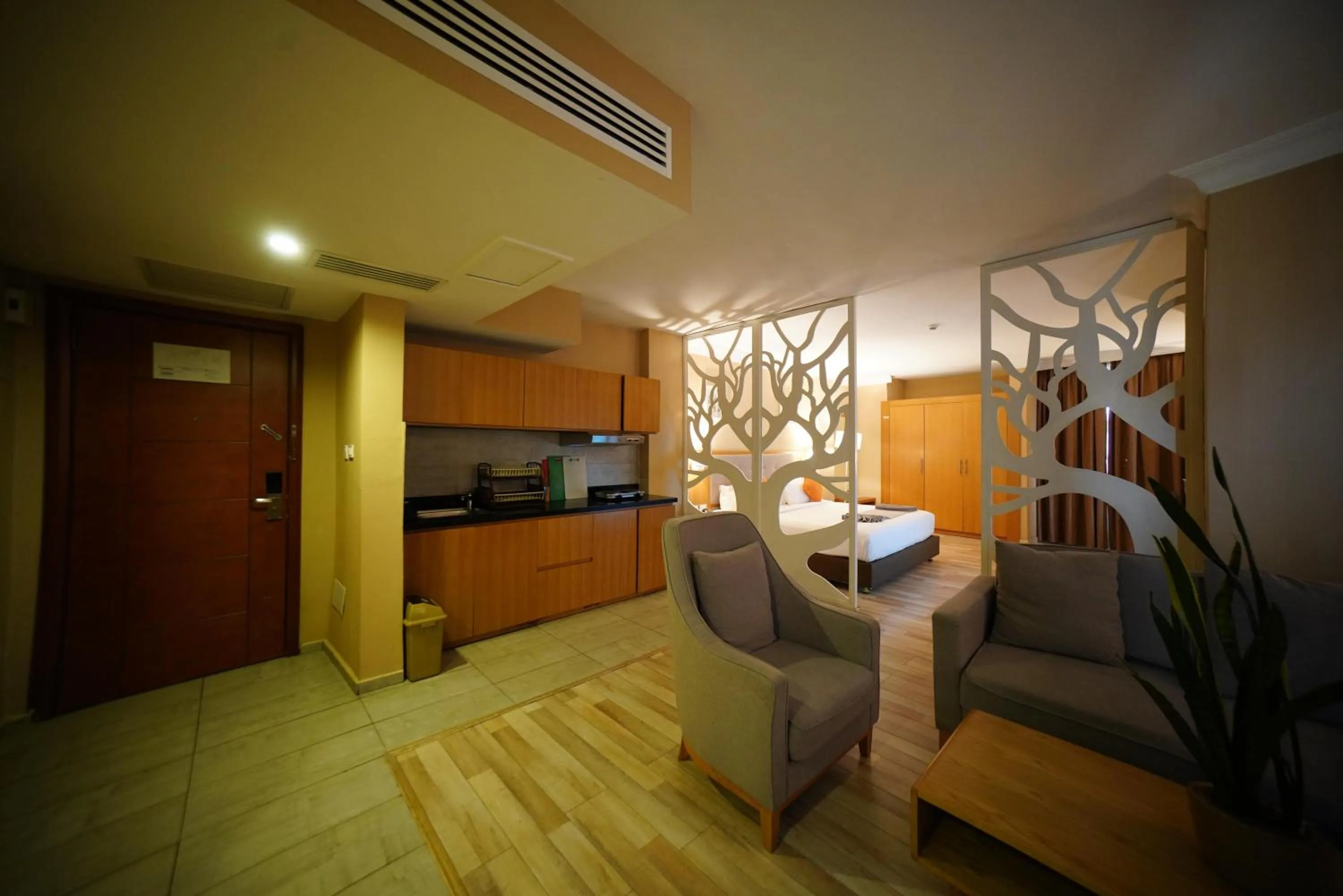 Seating area in Mado Hotel