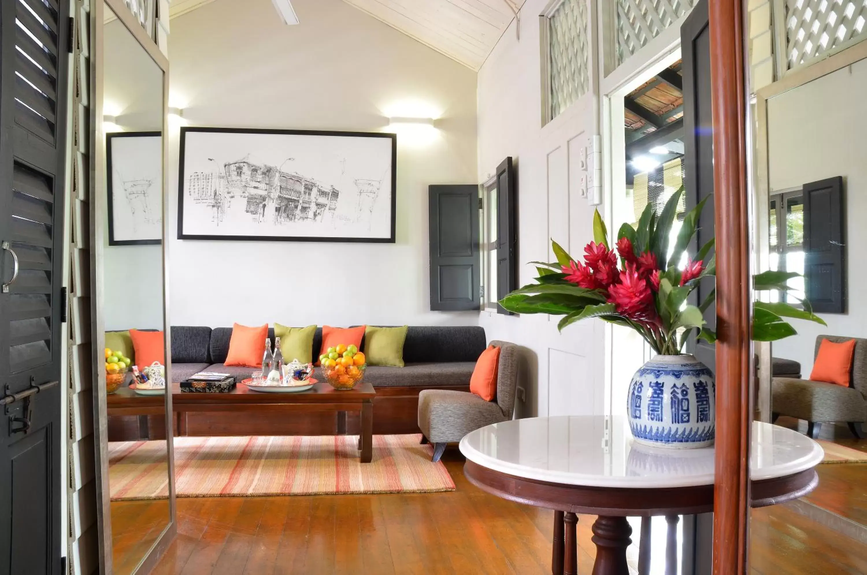 Living room in Muntri Mews