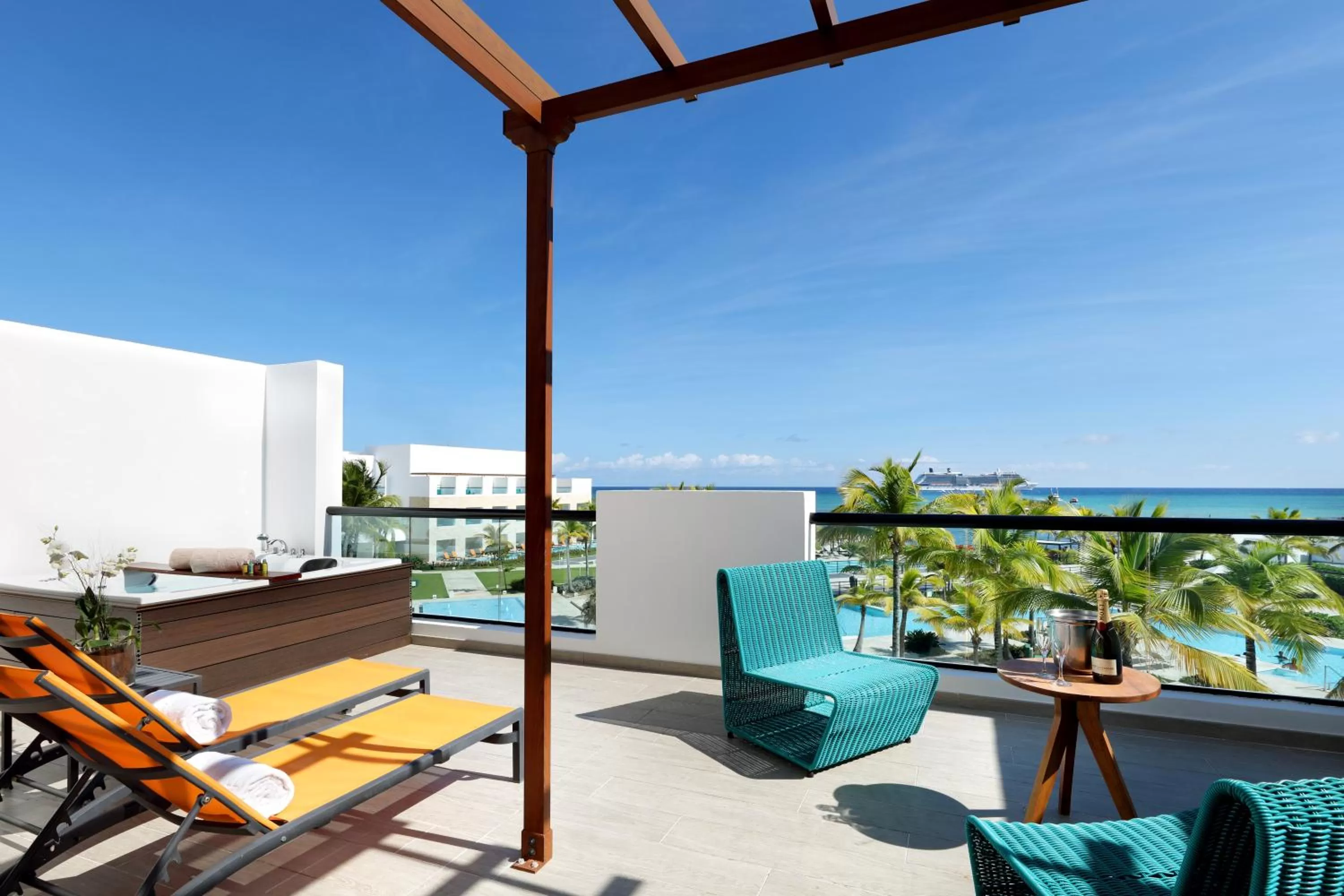Balcony/Terrace in TRS Cap Cana Waterfront & Marina Hotel - Adults Only - All Inclusive