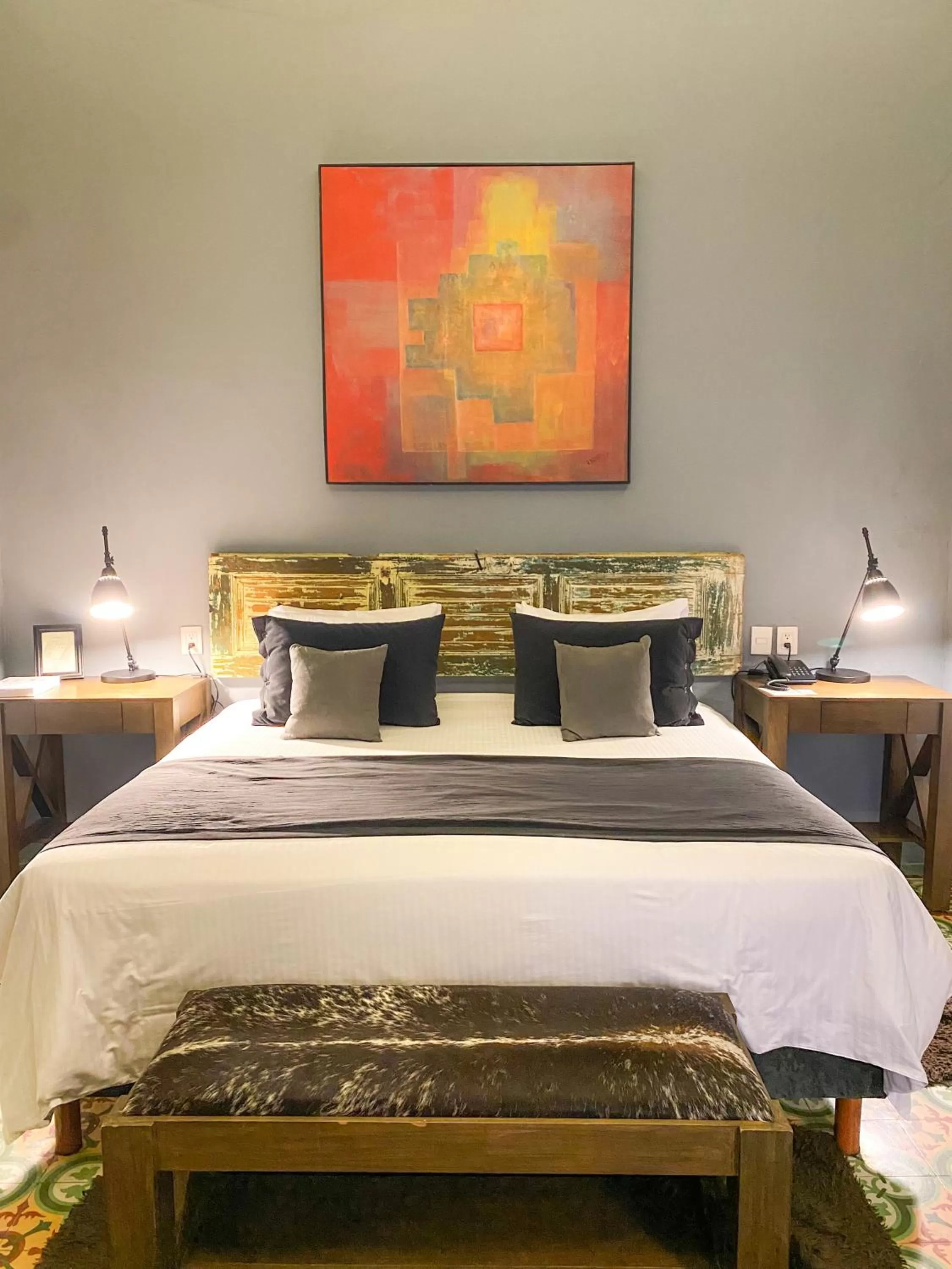 Bed in Hotel Nena Centro