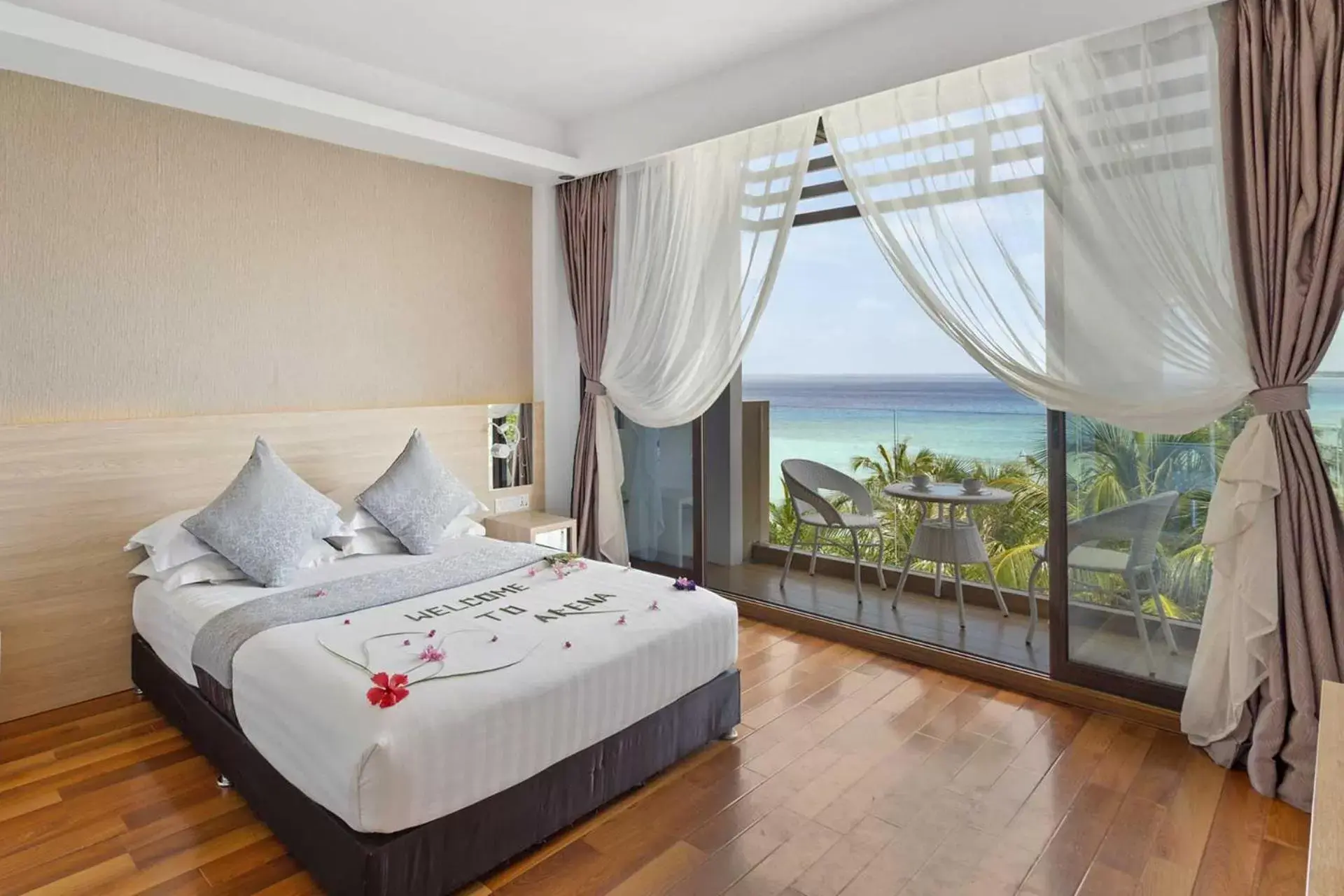 Bed in Arena Beach Hotel