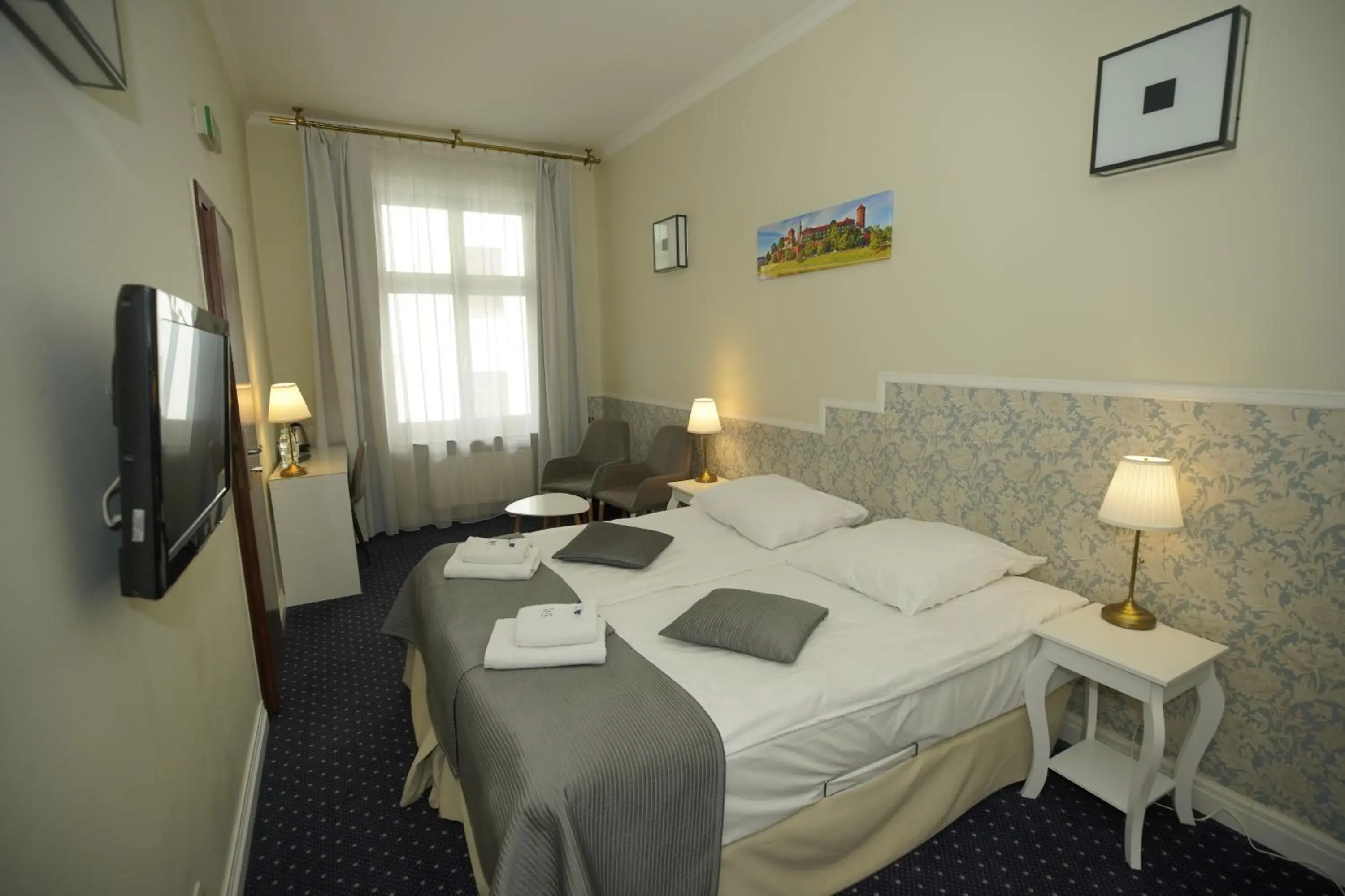 Bed in Hotel Wit Stwosz