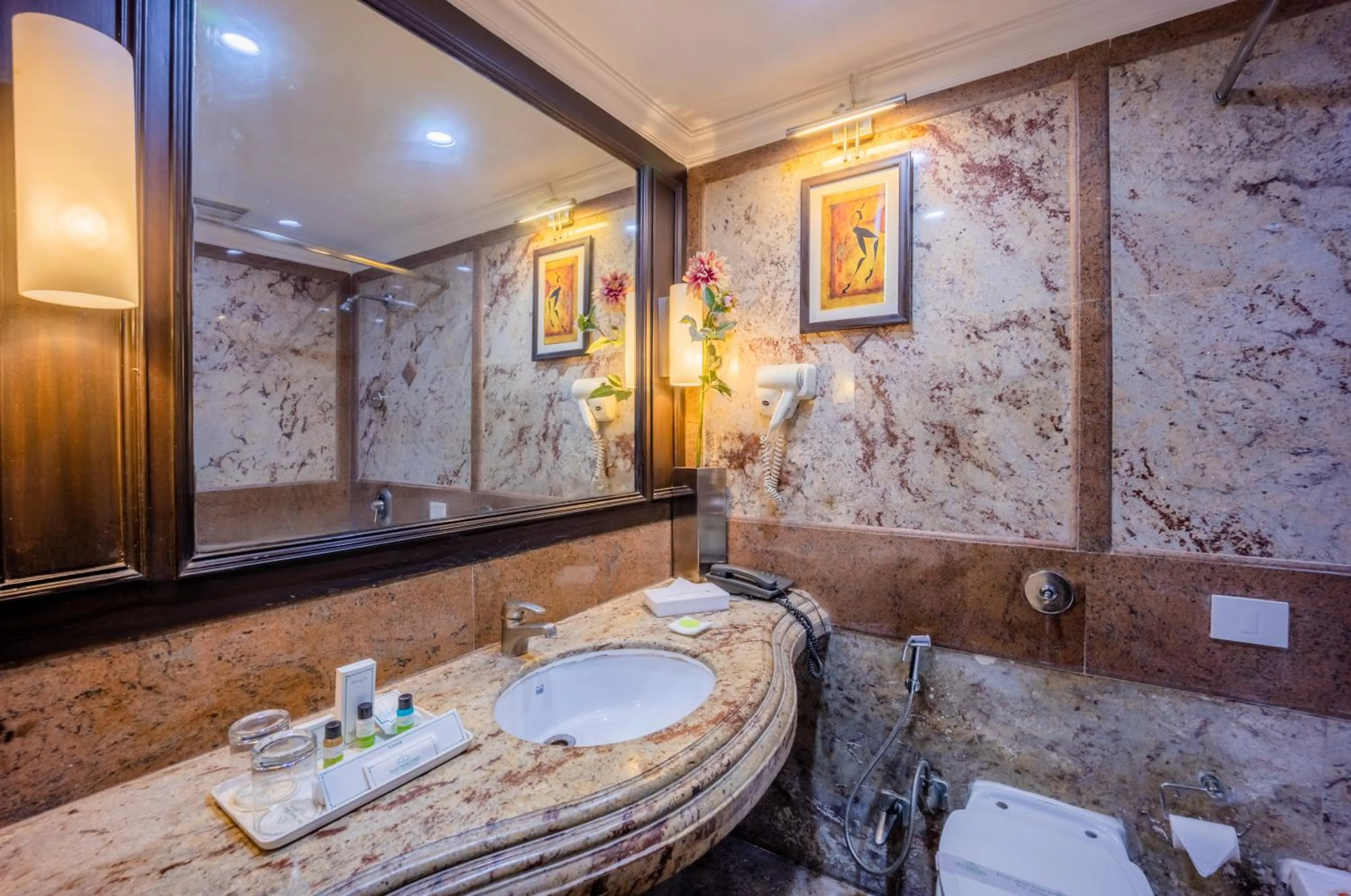 Bathroom in Hotel Shanti Palace Mahipalpur
