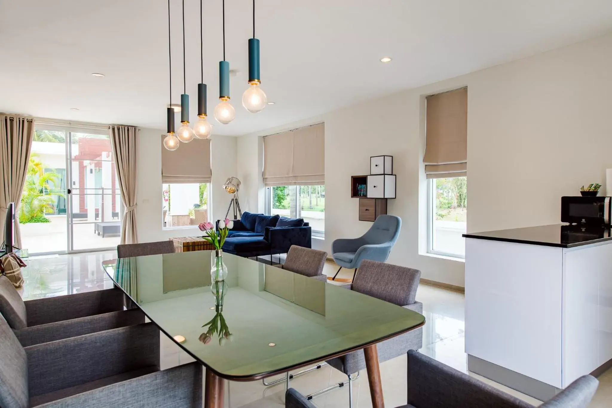 Living room, Dining Area in The Beach Village Resort