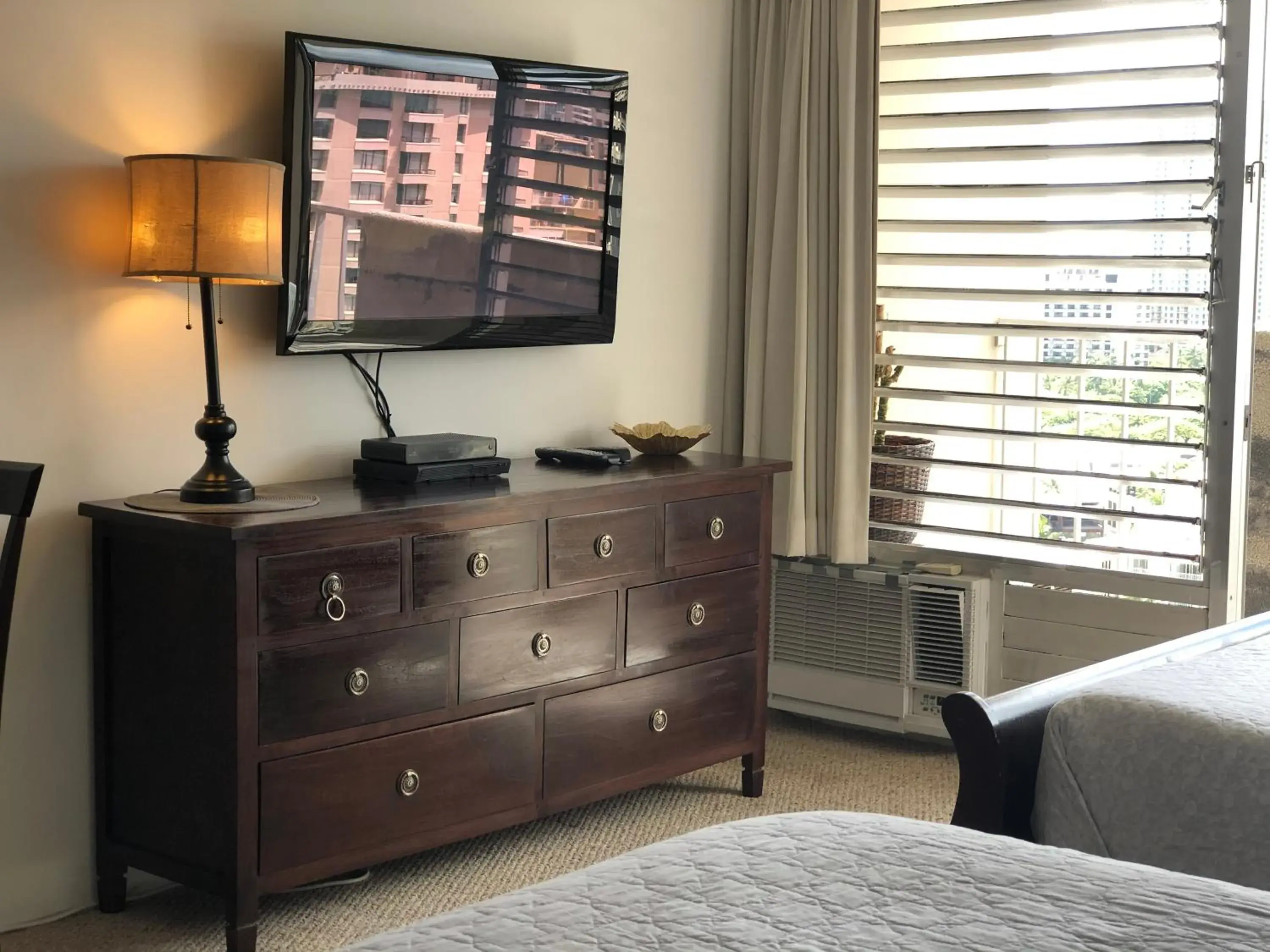TV and multimedia, TV/Entertainment Center in Tropical Studios at Marine Surf Waikiki - FREE PARKING - BEST LOCATION - FULL KITCHEN - SWIMMING POOL