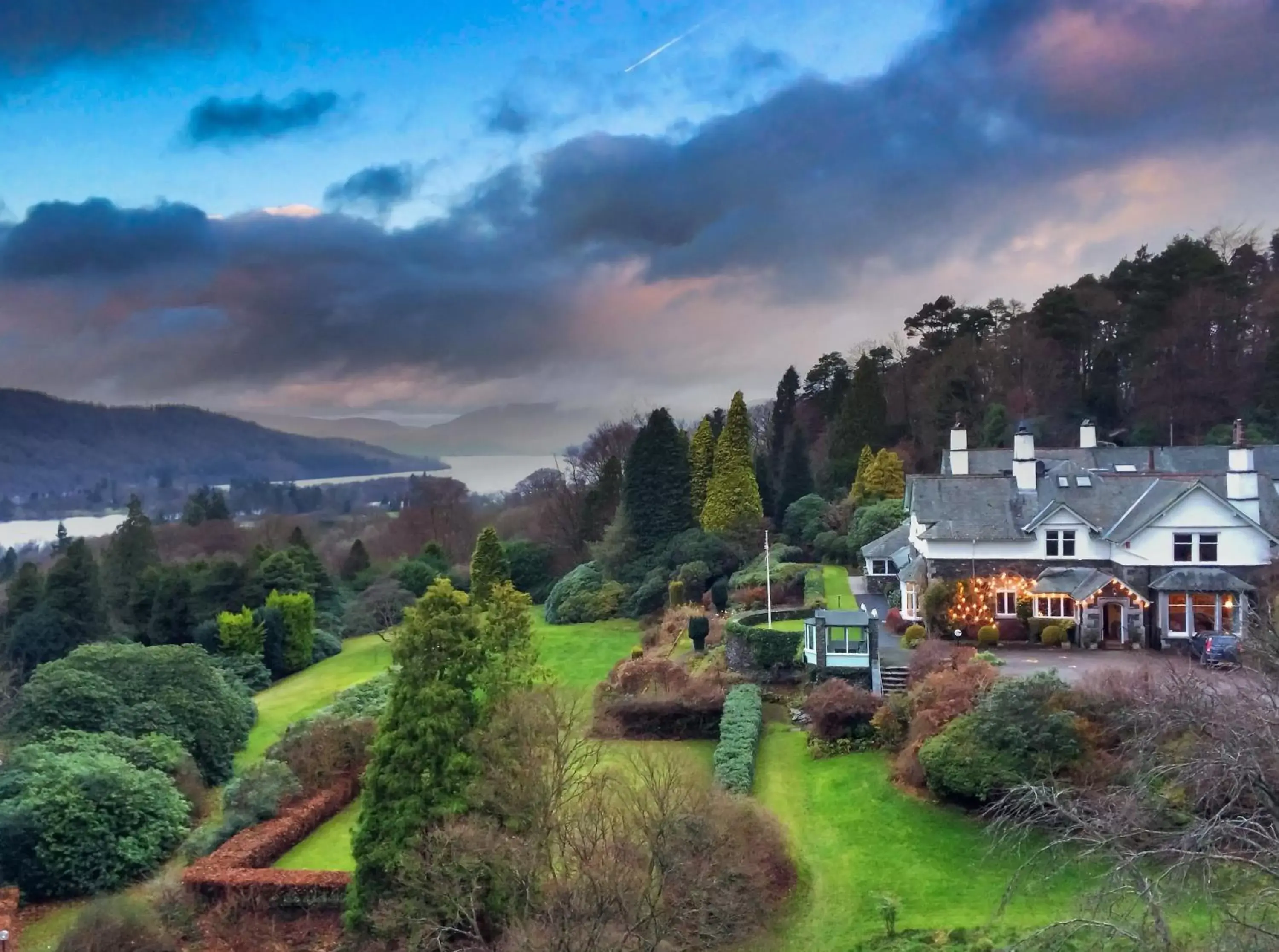 Bird's eye view in Lindeth Fell Country House