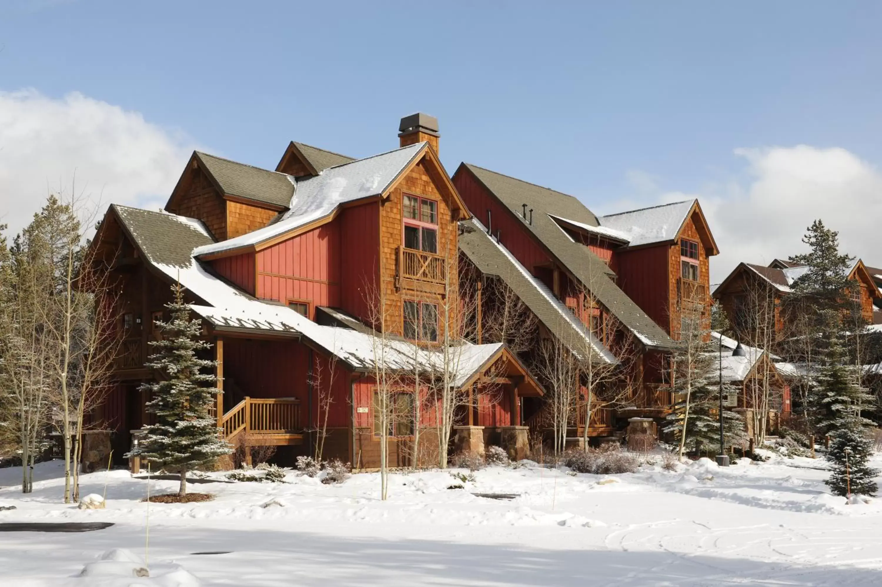 Winter in Lakeside Village by Keystone Resort