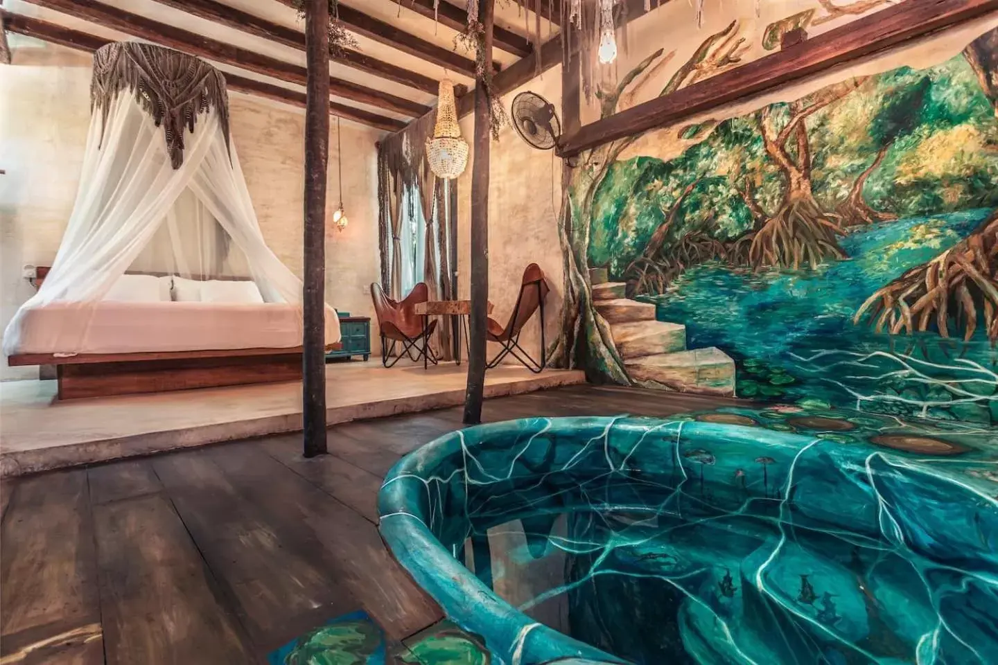 Area and facilities, Swimming Pool in Hidden Treehouse Tulum Eco-Hotel