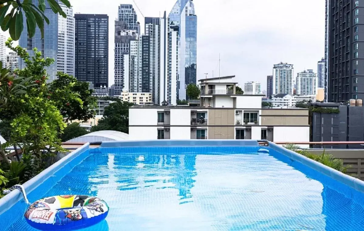 Pool view in karaarom hotel Pool view in karaarom hotel