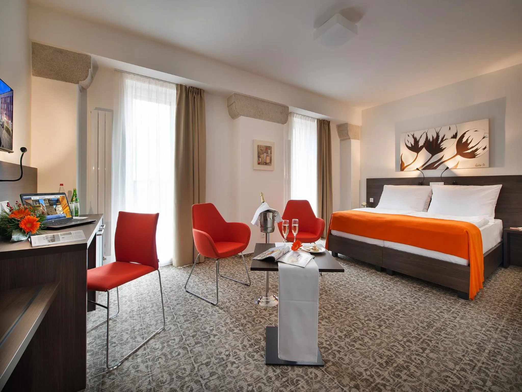 Bedroom, Bed in EA Business Hotel Jihlava