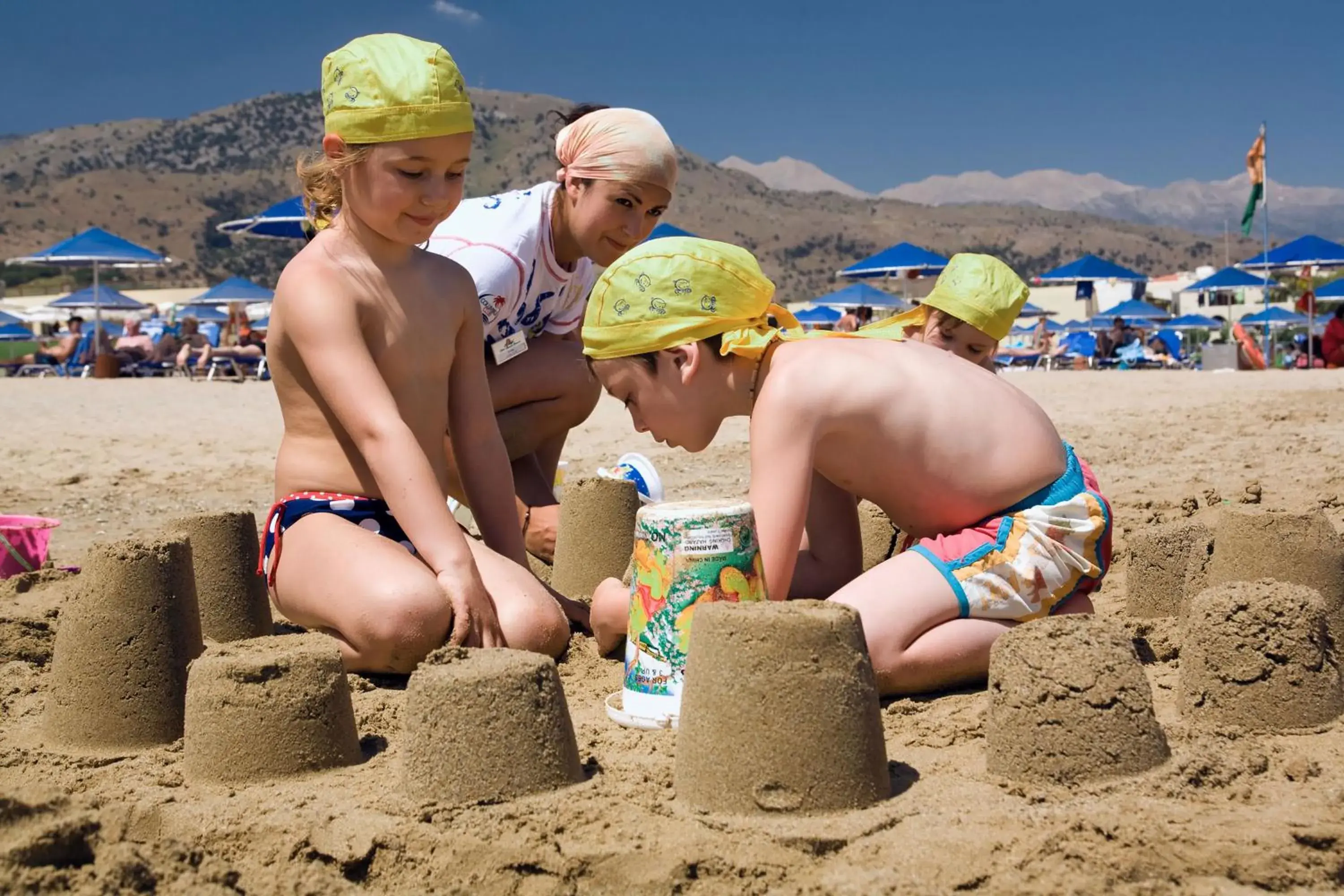 Beach, Children in Pilot Beach Resort