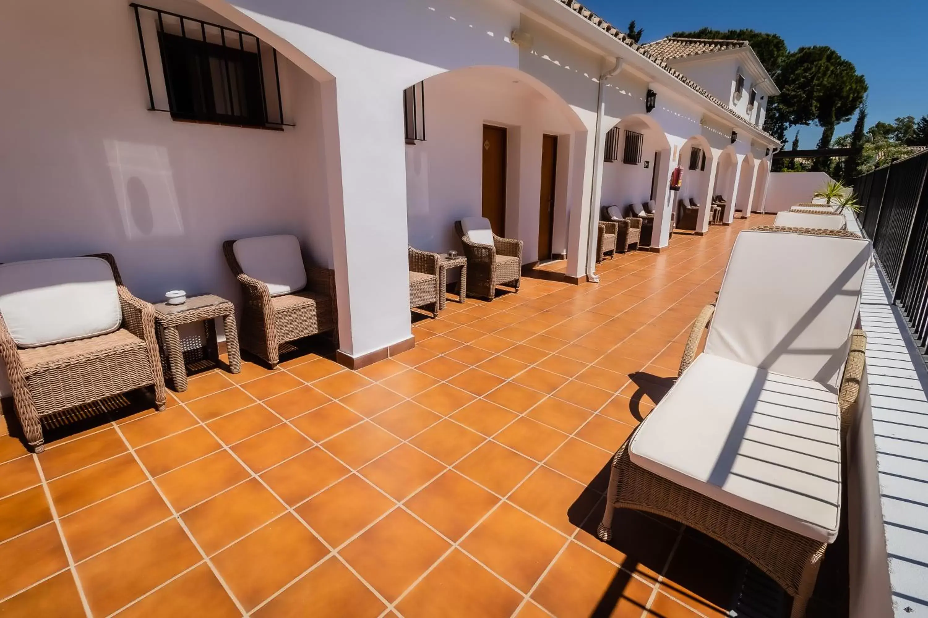 Patio in Paloma Blanca Boutique Hotel- Adults Recommended