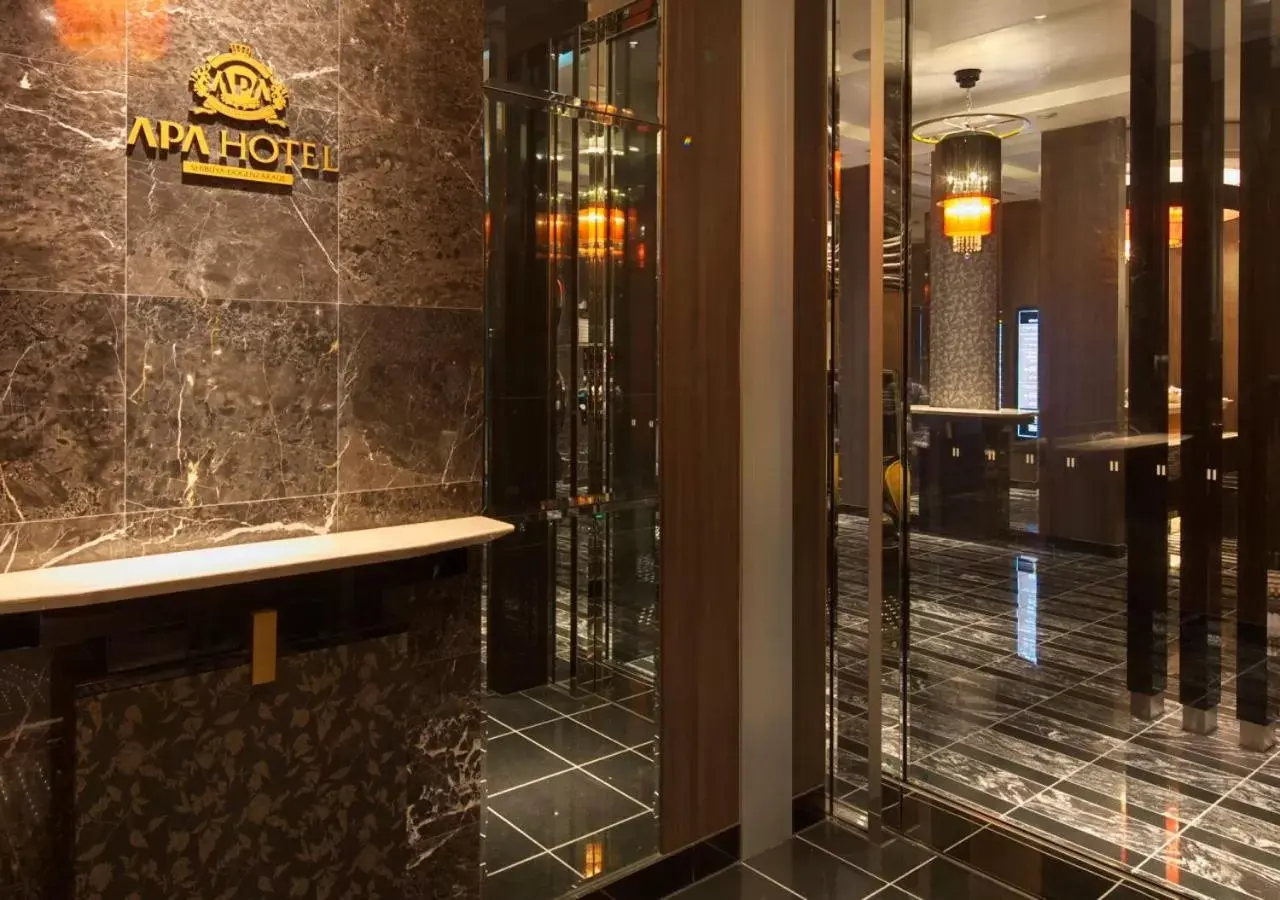 Lobby or reception, Bathroom in Apa Hotel Shibuya-Dogenzaka-Ue