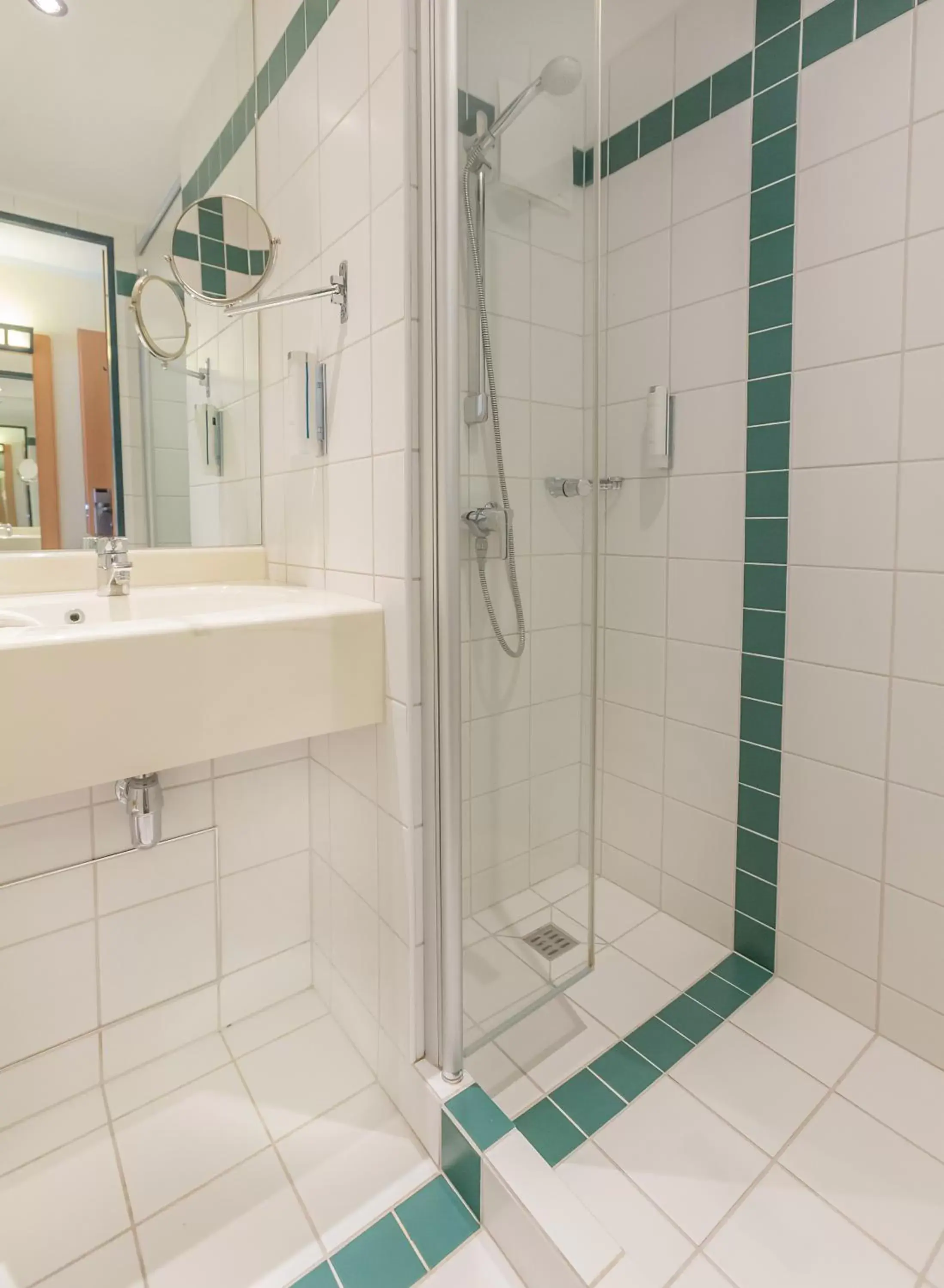 Shower, Bathroom in Essential by Dorint Remscheid