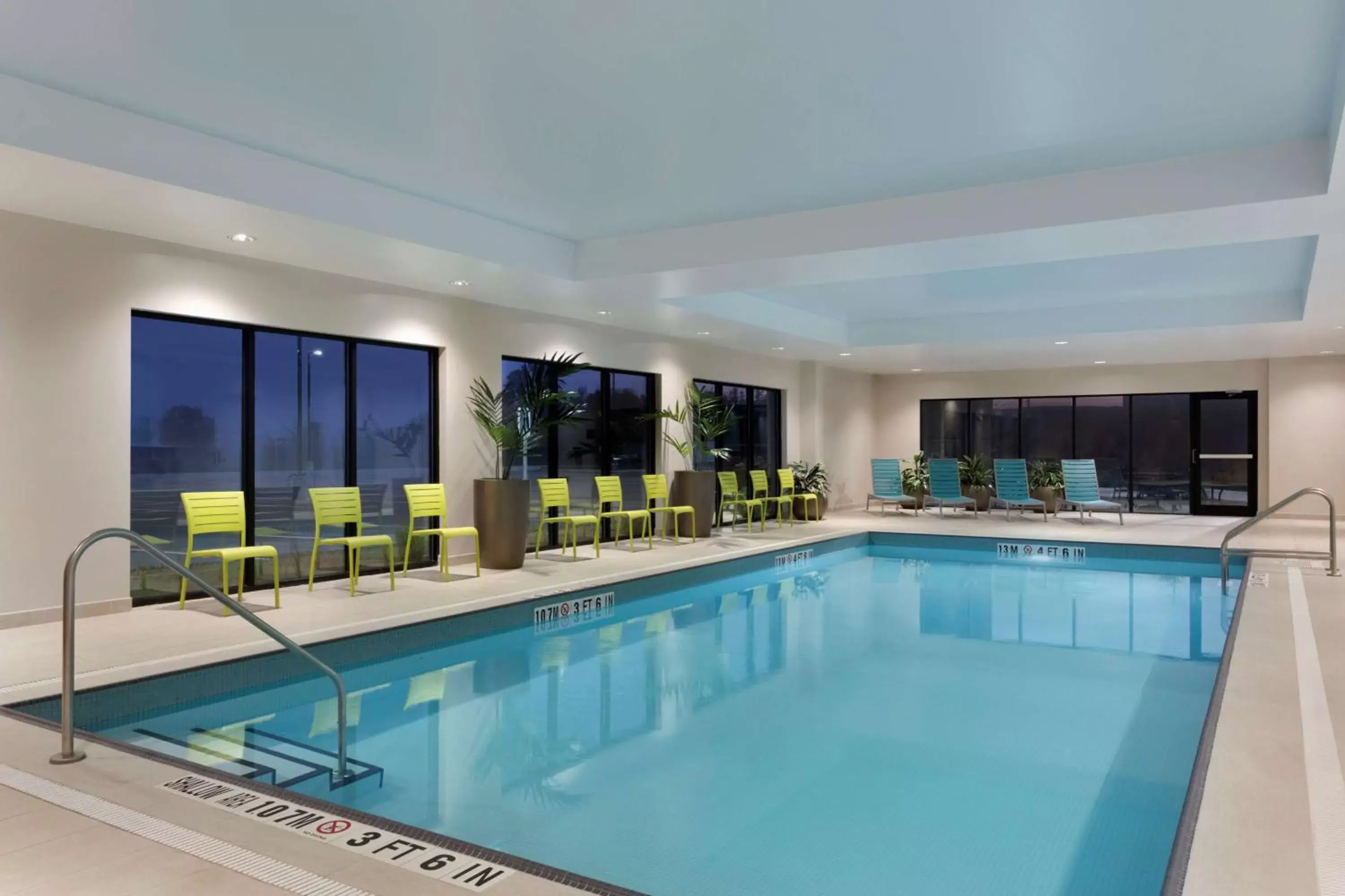 Pool view, Swimming Pool in Home2 Suites by Hilton Milton Ontario