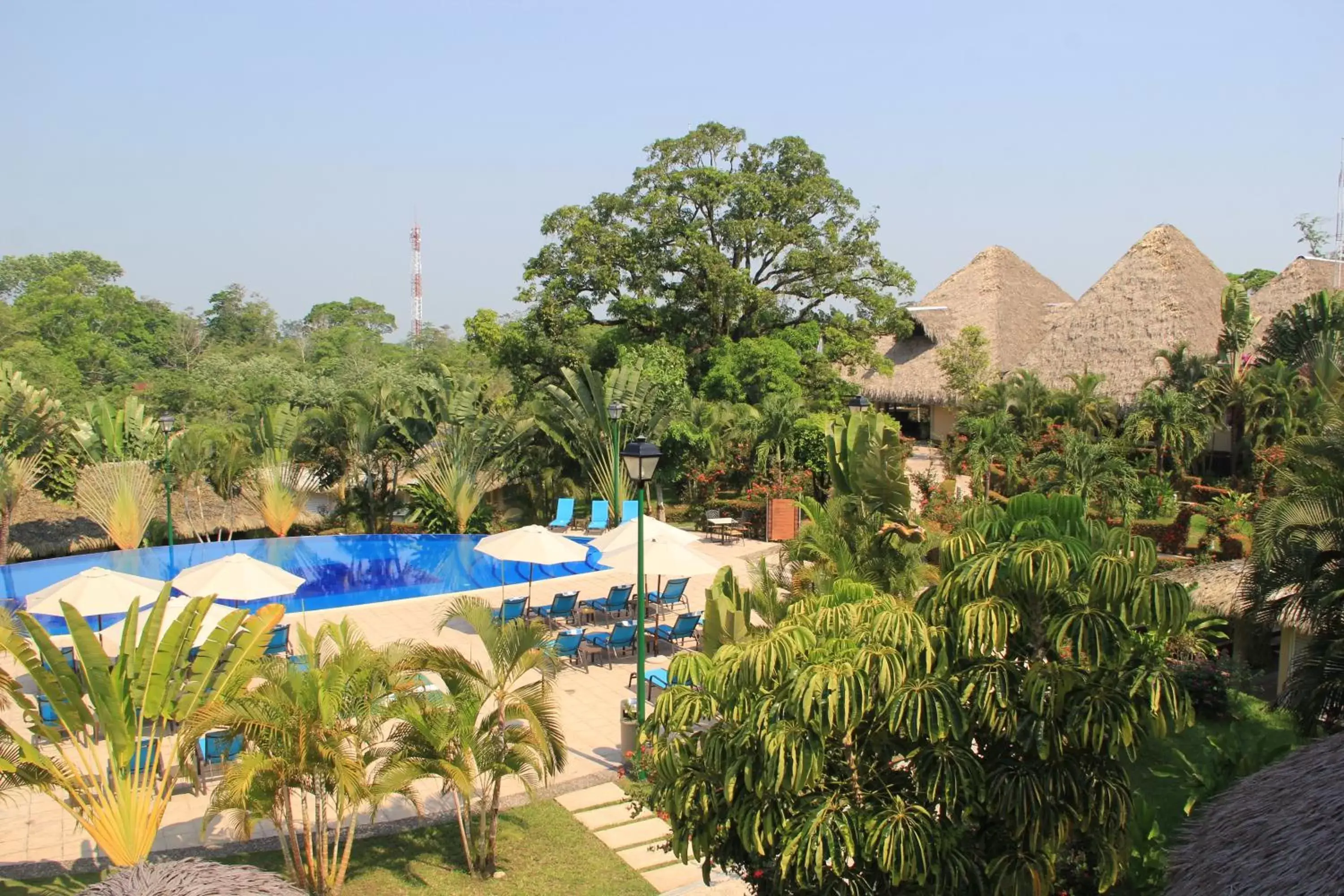 Bird's eye view, Pool View in Hotel Villa Mercedes Palenque