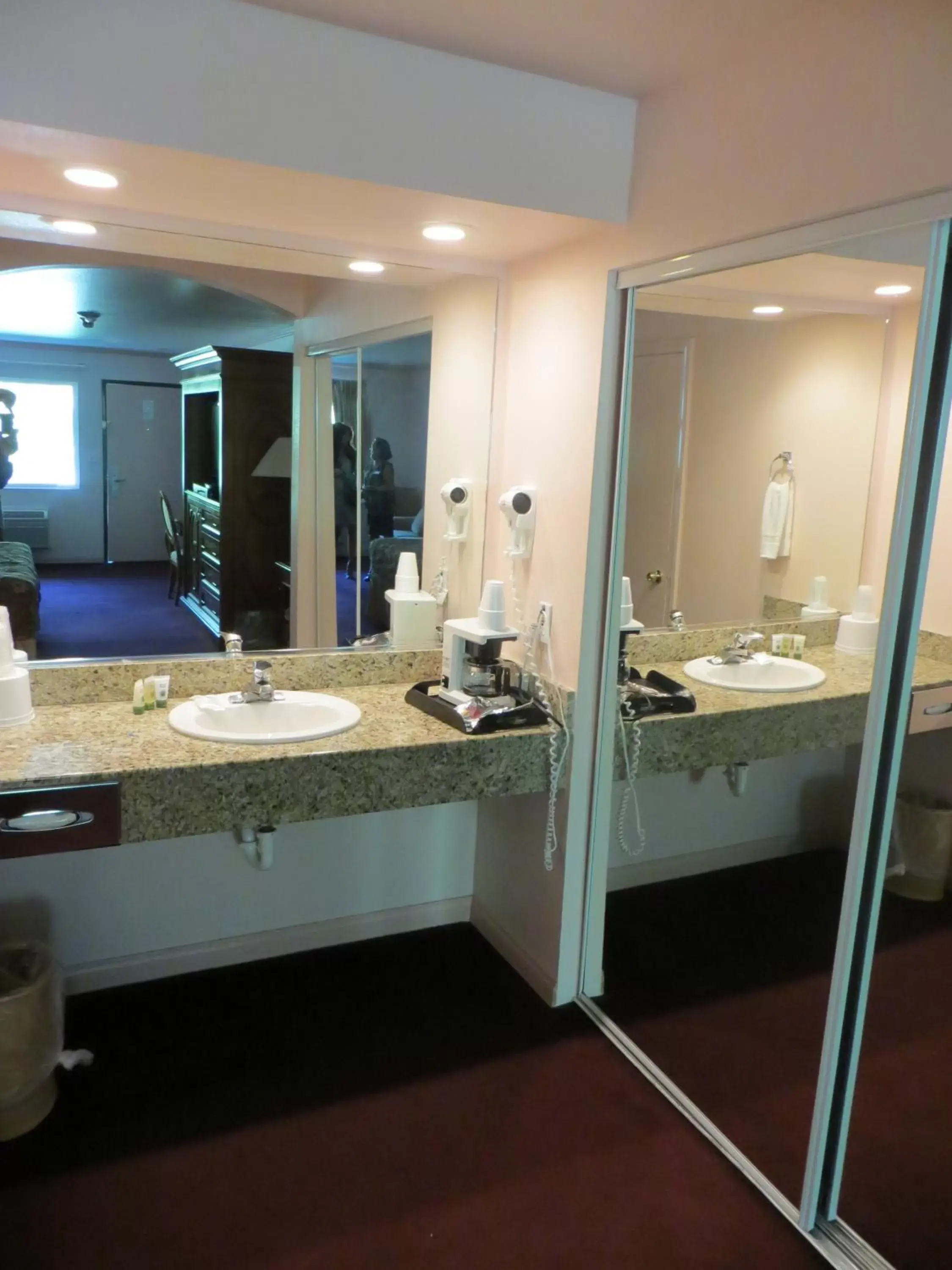 Bathroom in Saddle West Casino Hotel