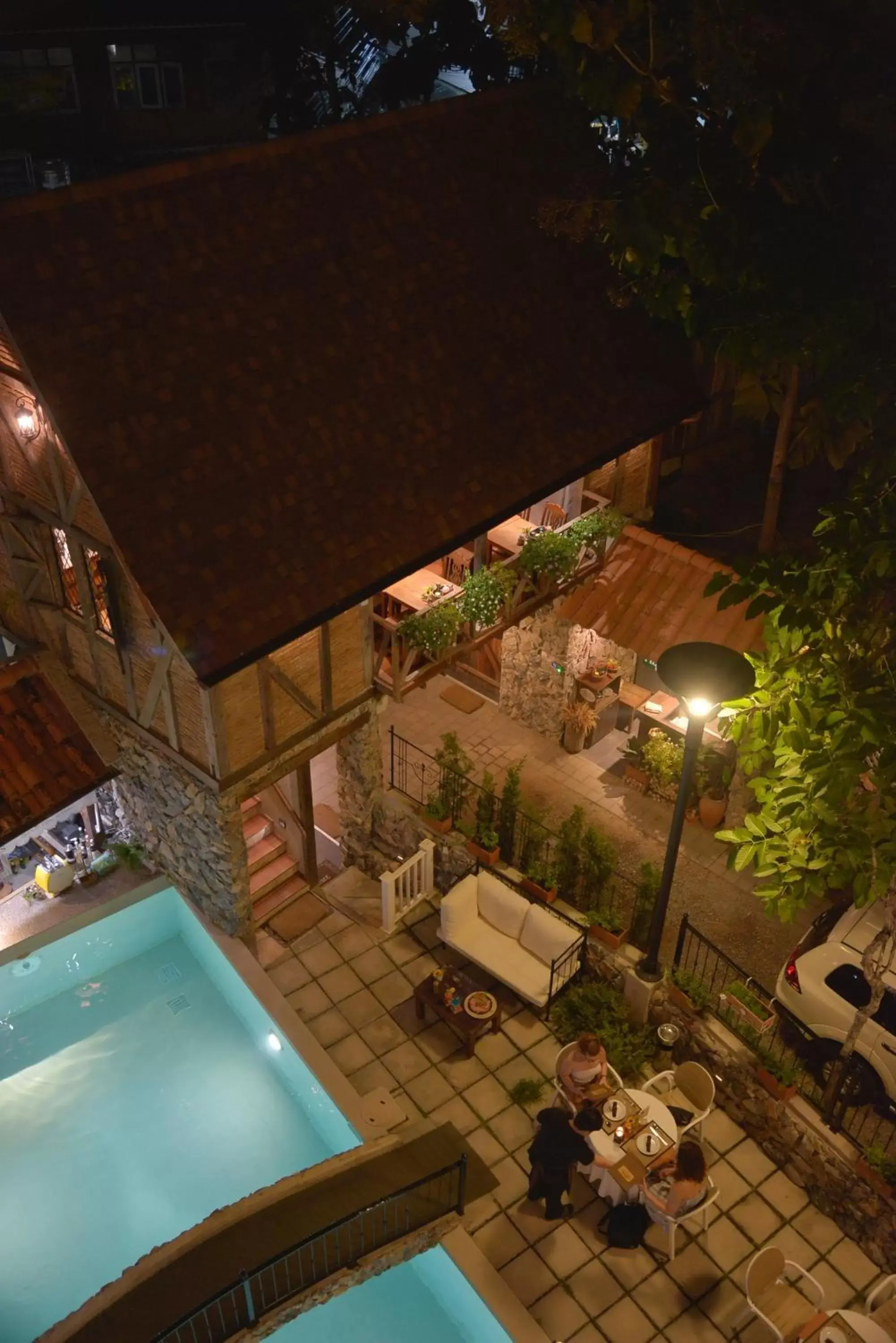 Bird's eye view, Pool View in Le Charcoa Hotel
