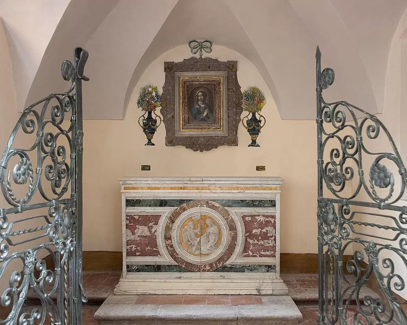 Decorative detail in San Domenico Palace, Taormina, A Four Seasons Hotel