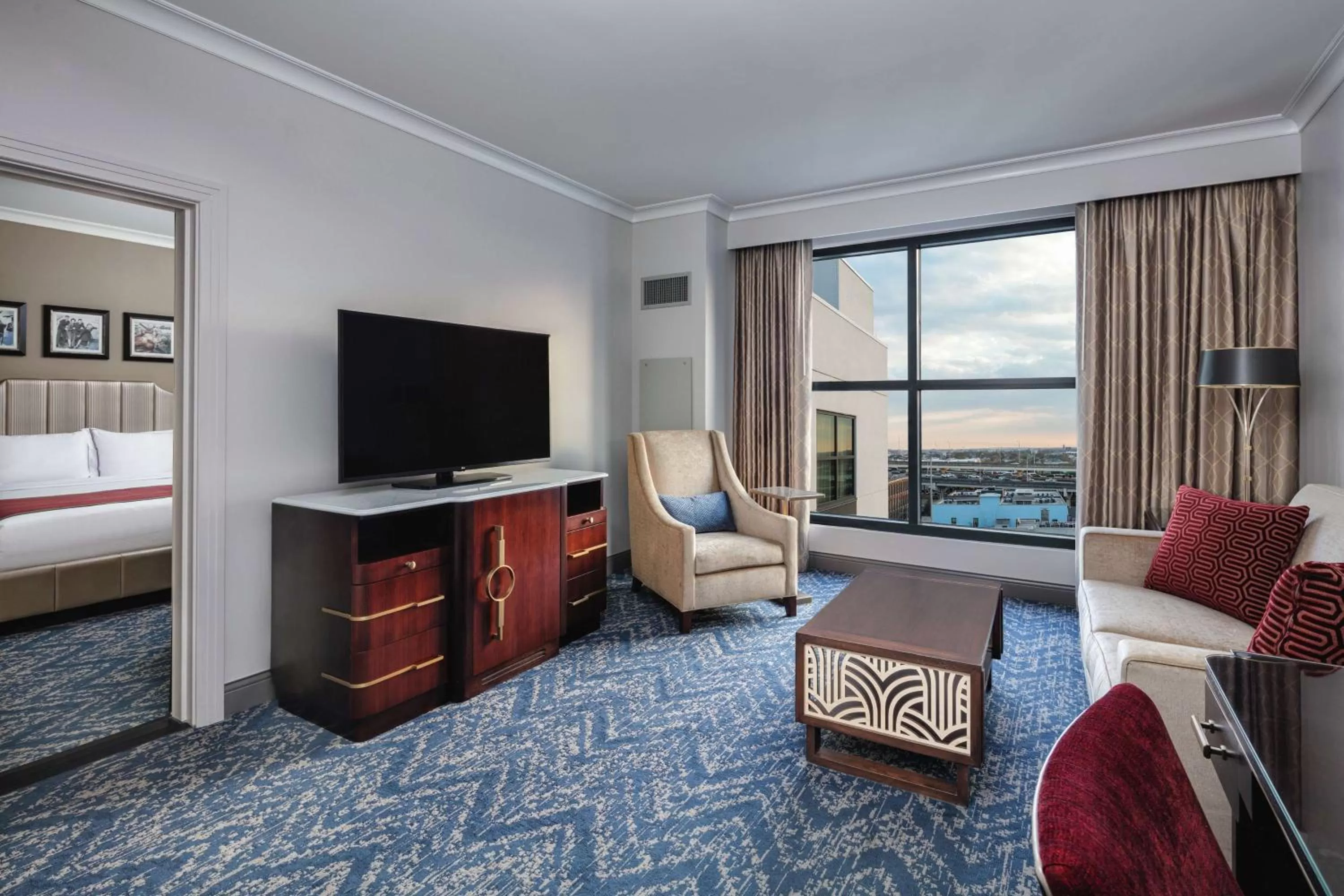 Bedroom, Bed in The Higgins Hotel New Orleans, Curio Collection by Hilton
