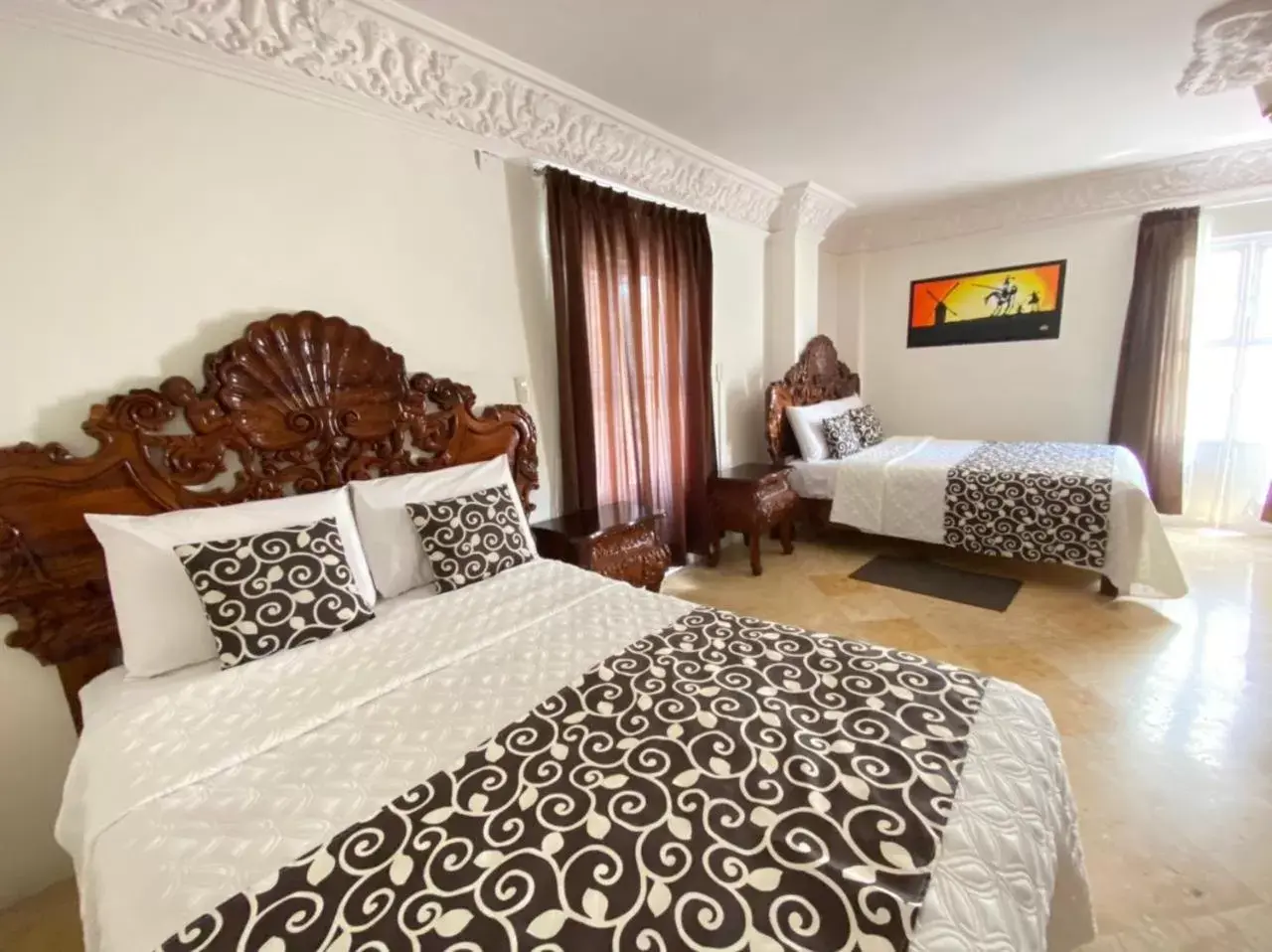 Bed in Hotel Royal Puebla