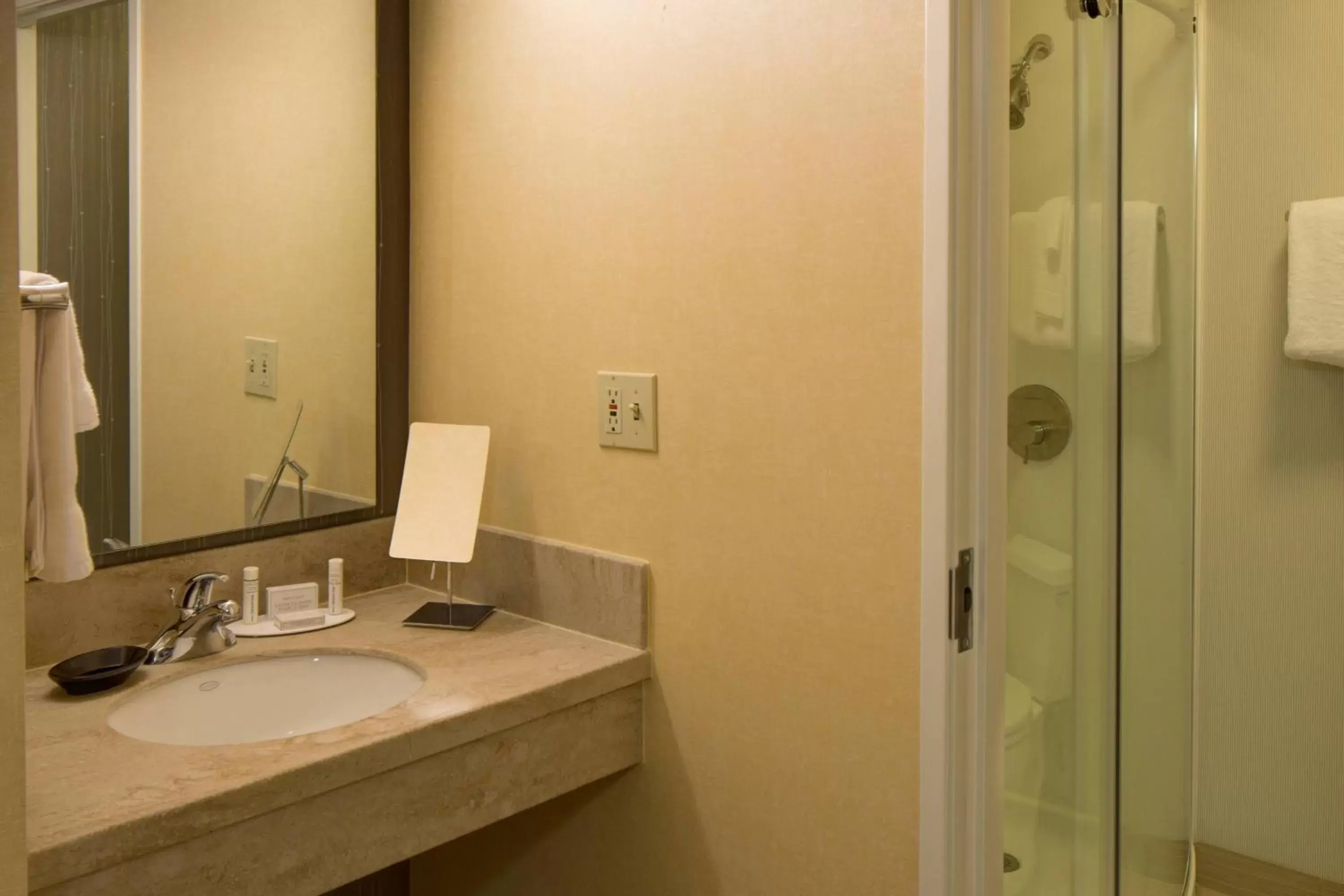 Bathroom in Courtyard by Marriott Anchorage Airport