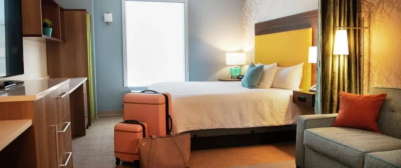 Bed in Home2 Suites By Hilton Covington Bed in Home2 Suites By Hilton Covington