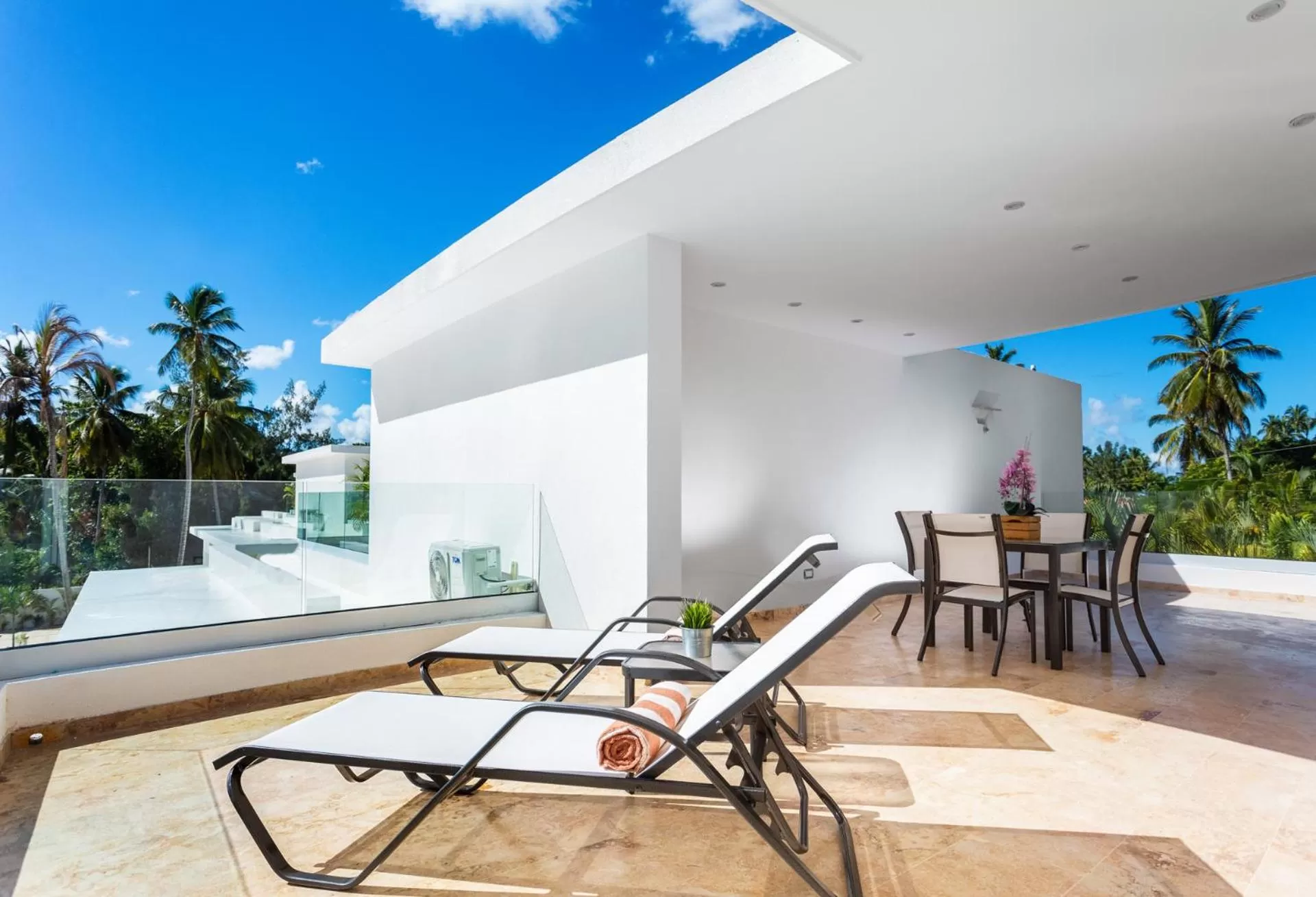 Balcony/Terrace, Swimming Pool in Louisa Aparthotel