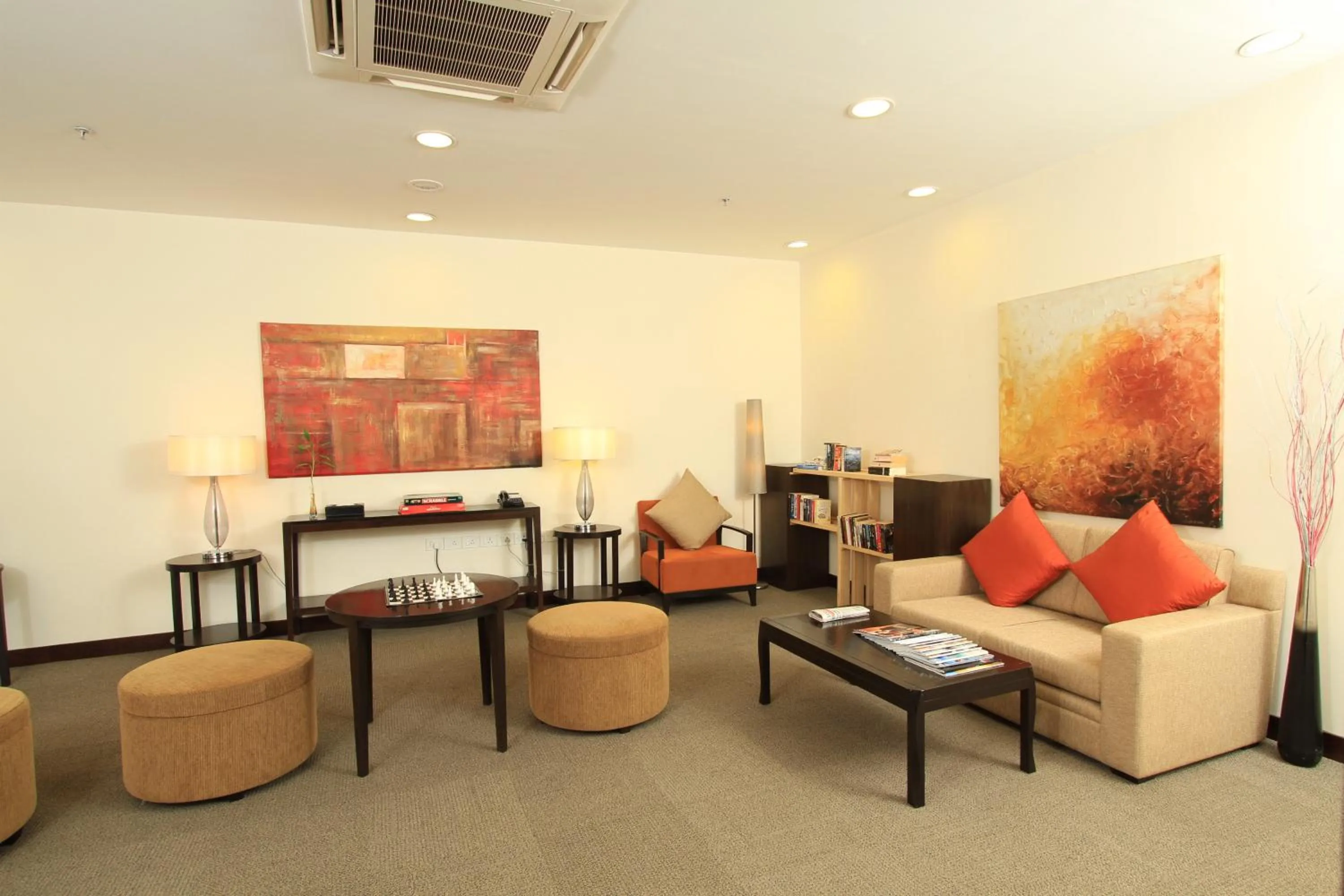 Seating area in Somerset Greenways Chennai