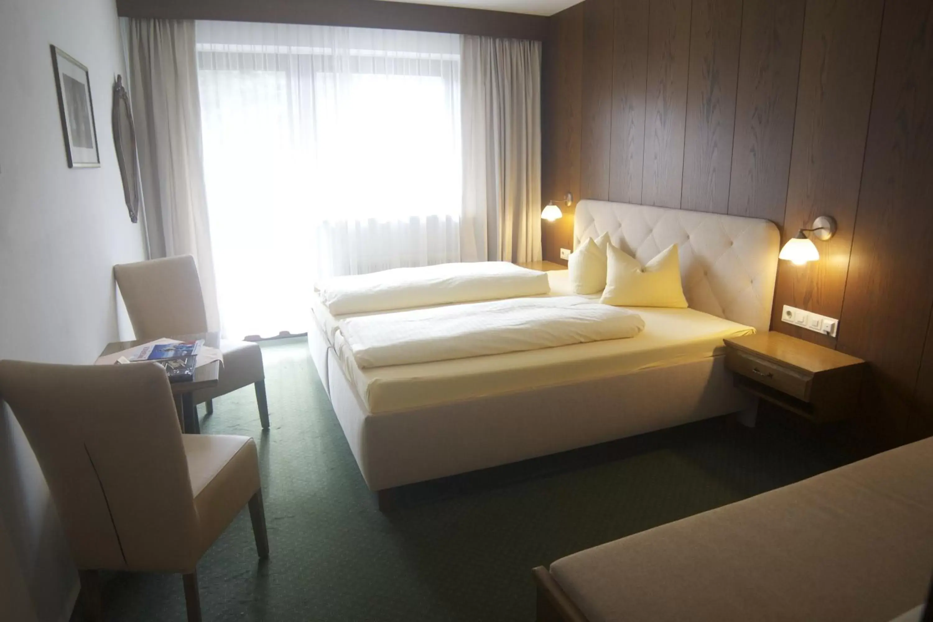 Bed in Hotel Sonnhof