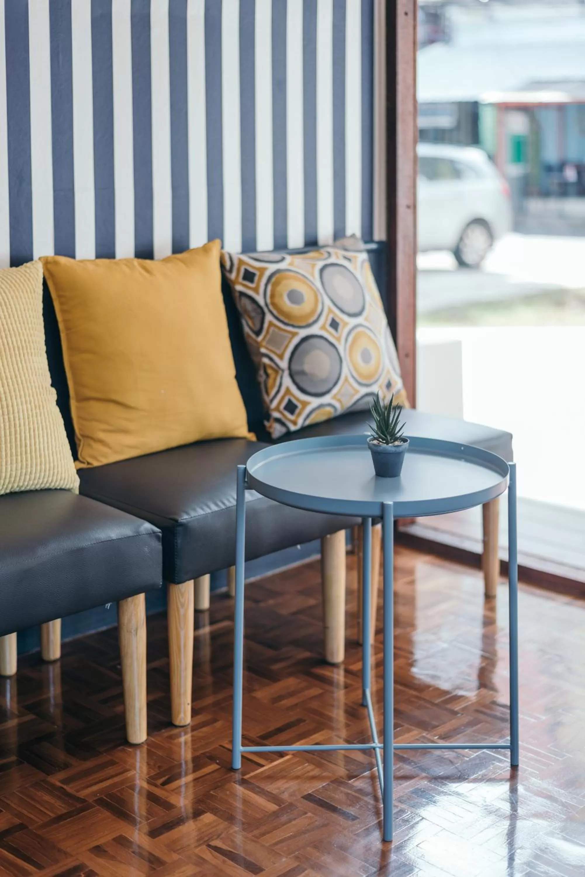 Seating area in The Mellow Pillow Hotel @ Chiang Mai Gate