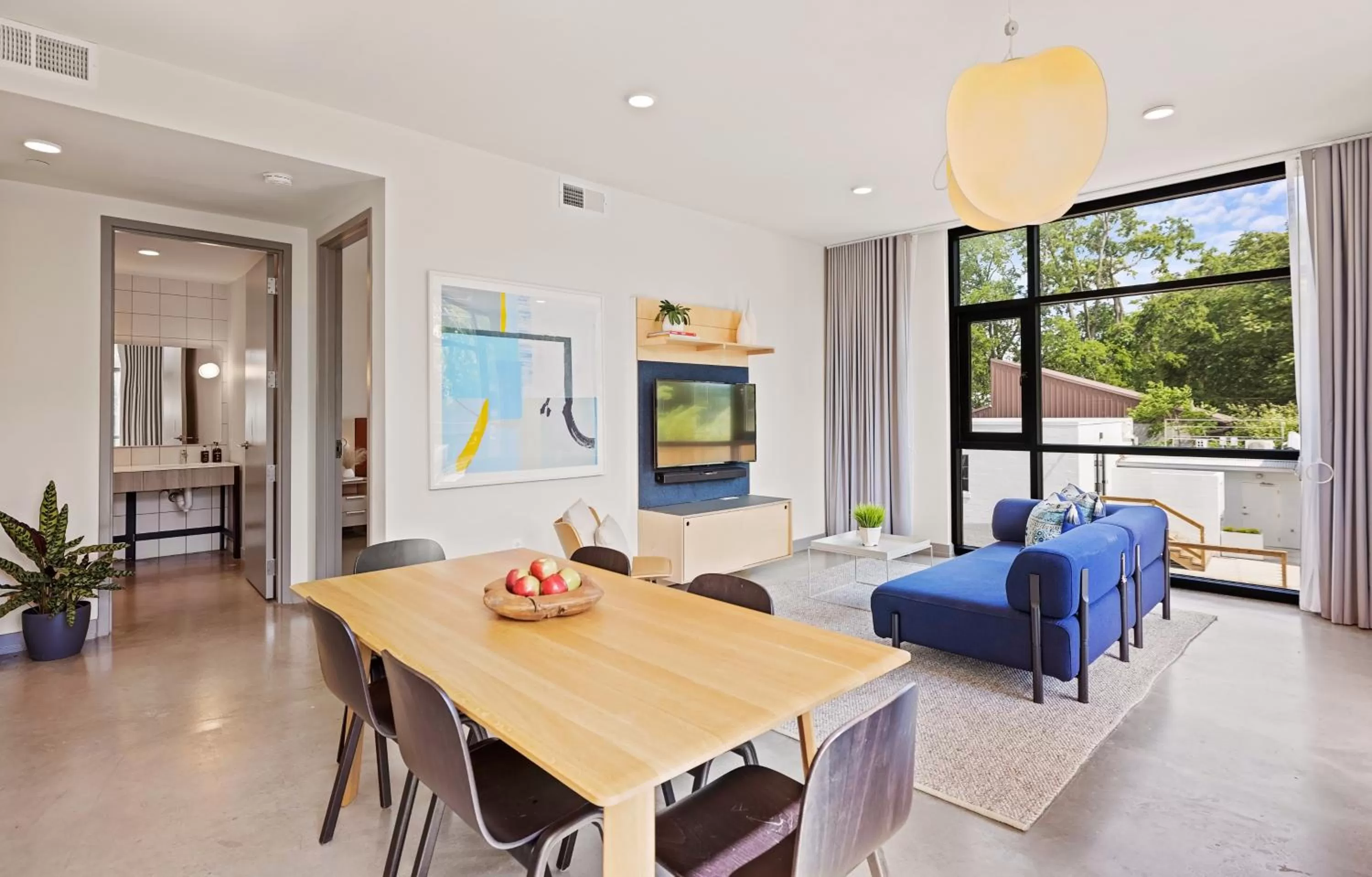 Living room in Placemakr Wedgewood-Houston - South Nashville